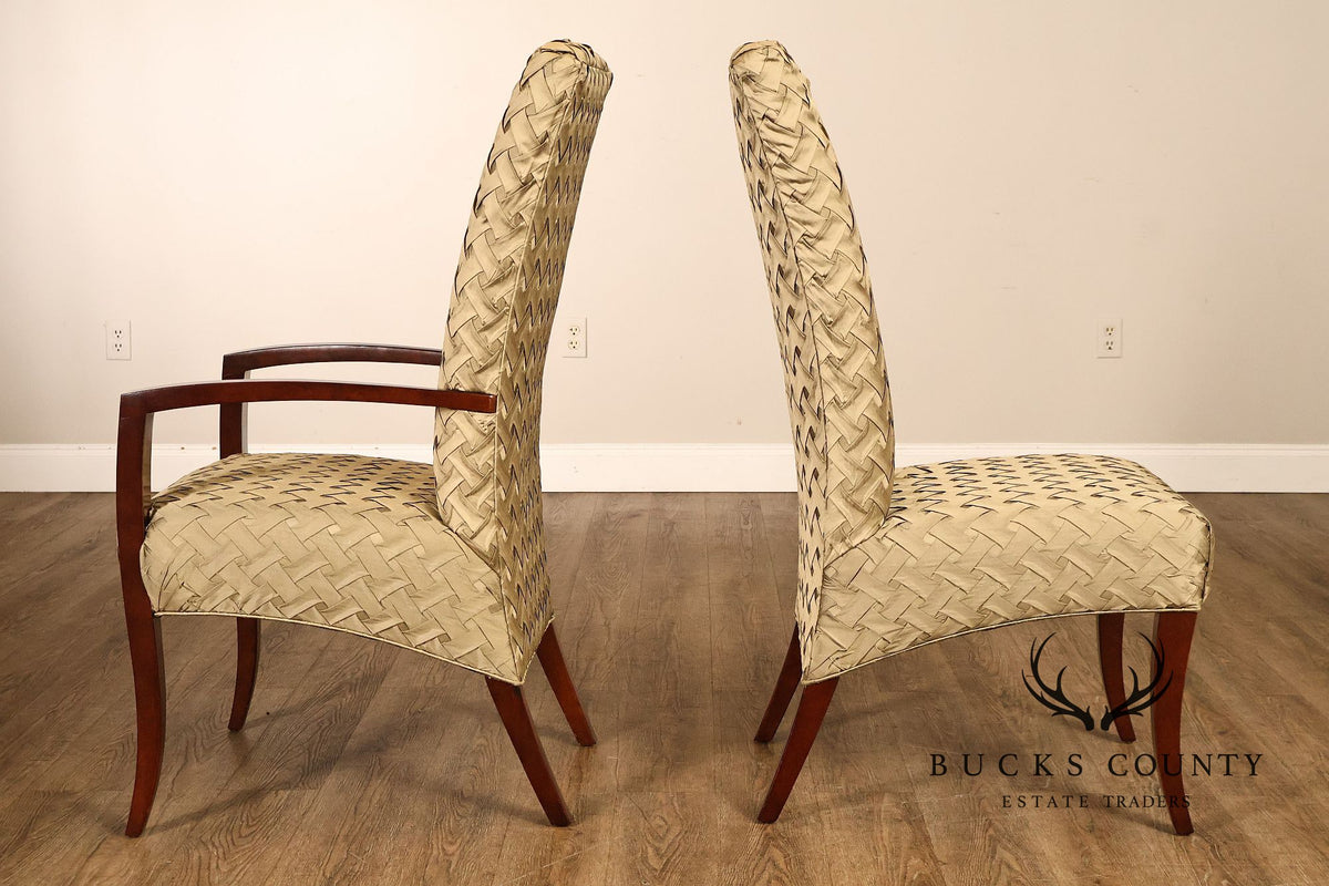 Hickory White Modern Set of Six Upholstered Dining Chairs