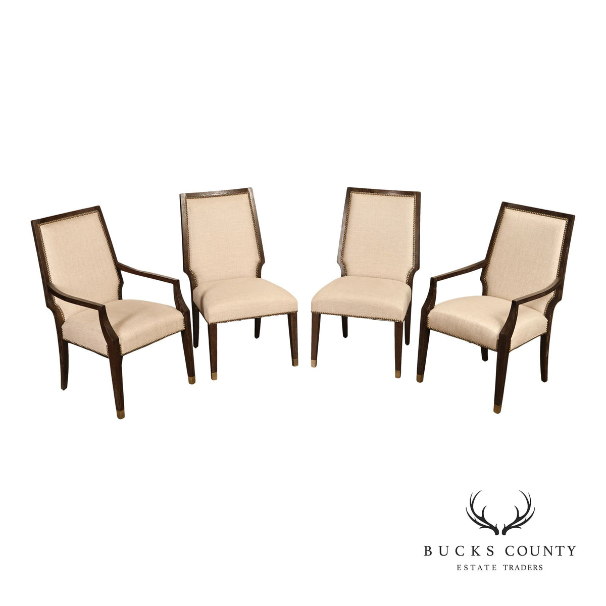 Bernhardt Set Of Four Contemporary Upholstered Dining Chairs