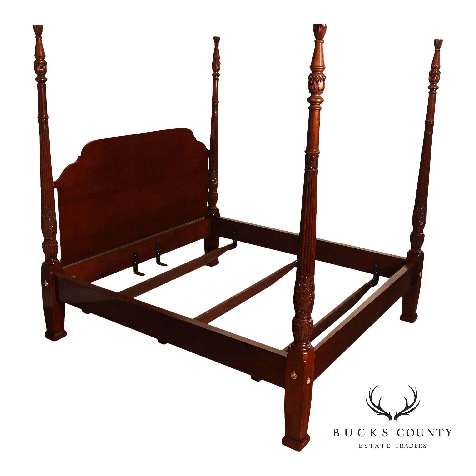 Councill King Size Mahogany Poster Bed Frame