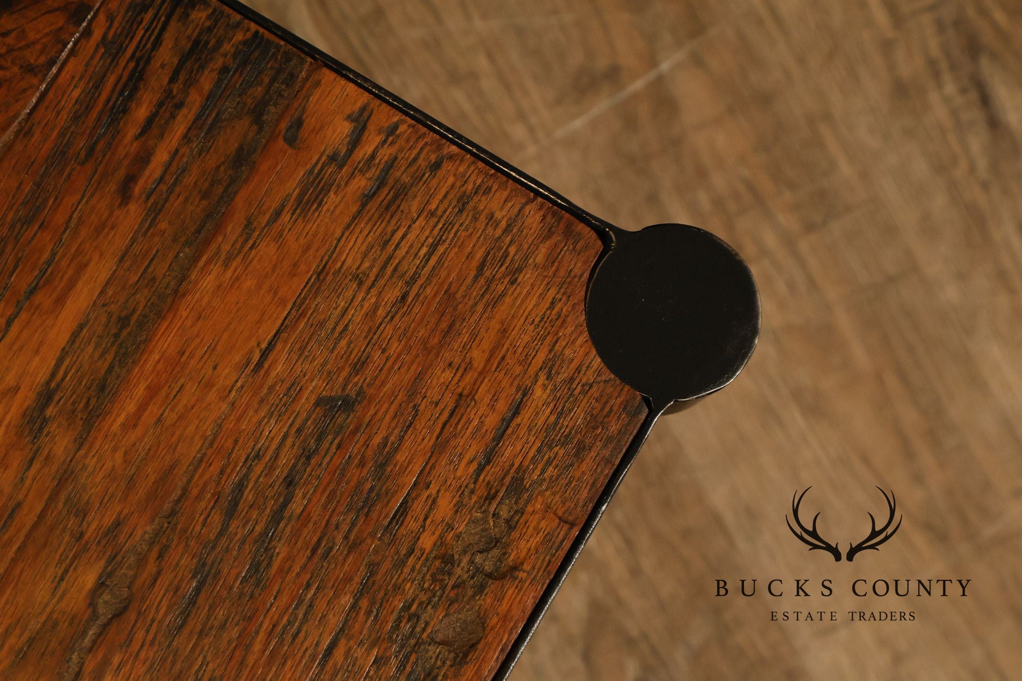 Industrial Style Two-Tier Rolling Coffee table
