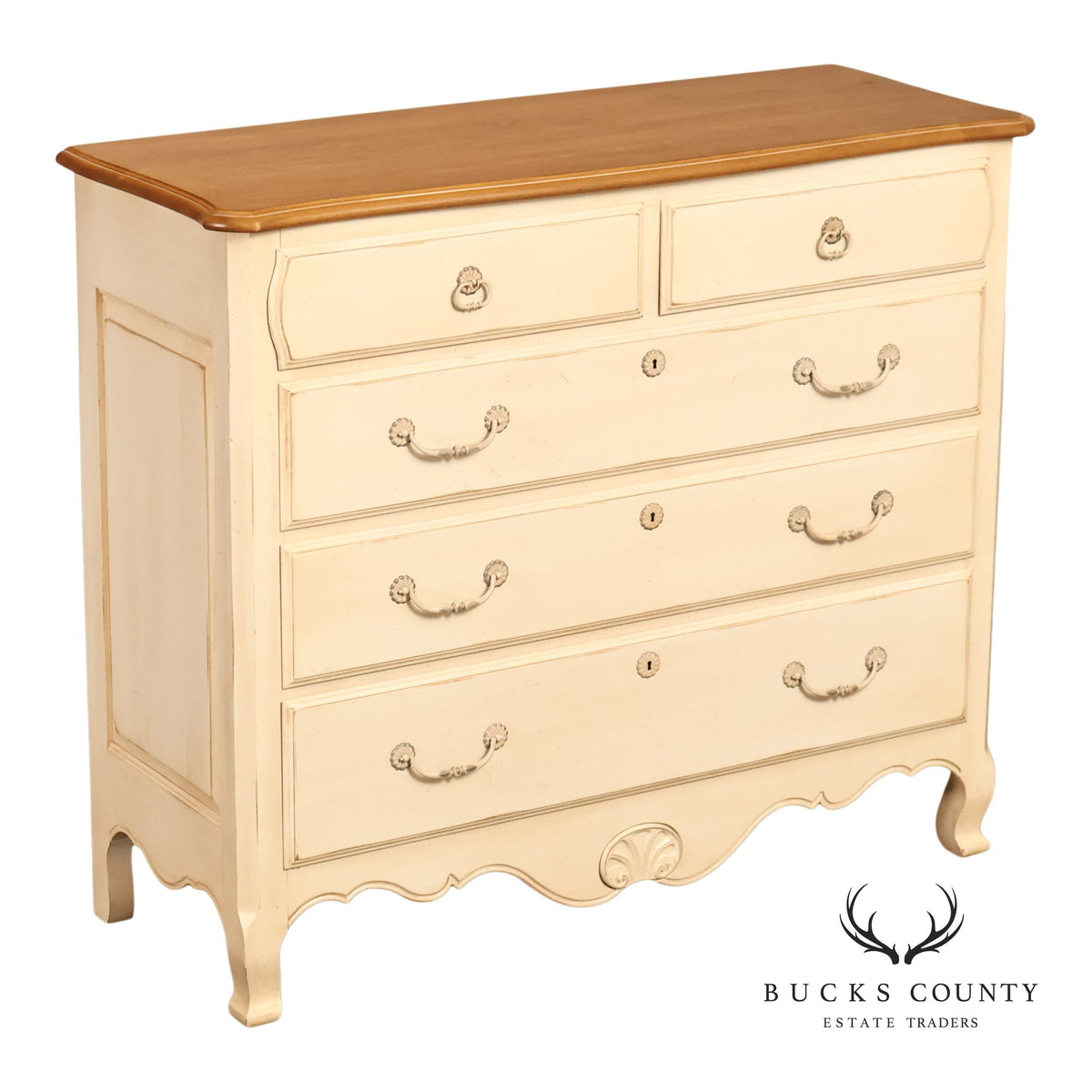 Ethan Allen 'Country French' Painted Chest of Drawers