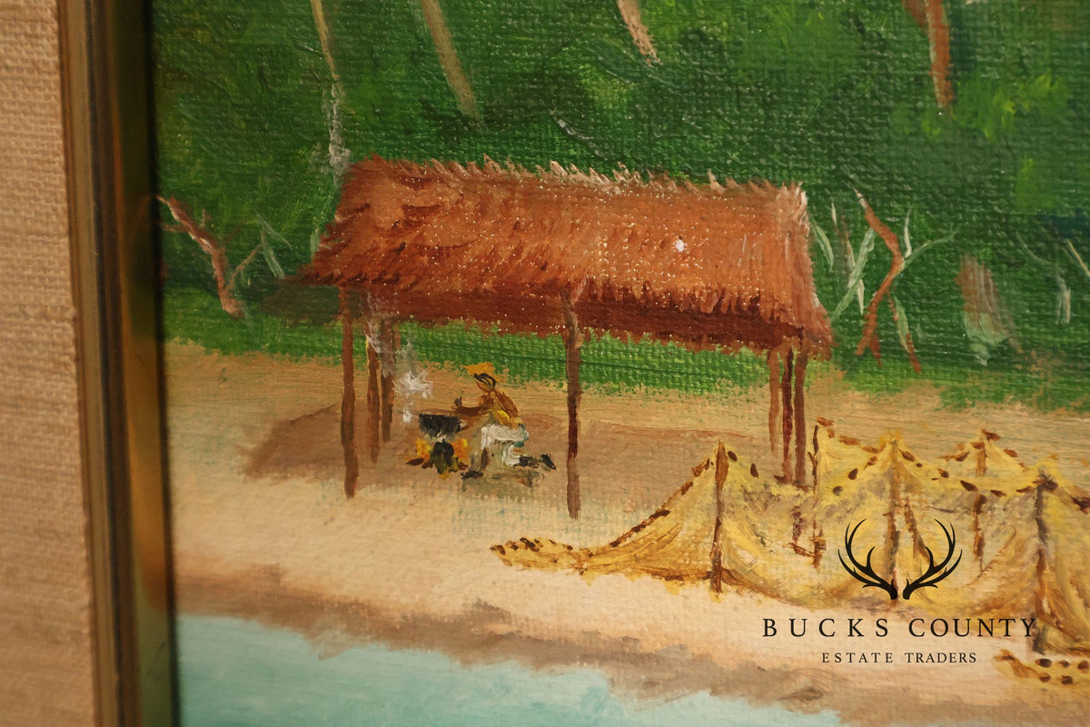 Chris Grieco Caribbean Fishing Scene, 'Marina 2'