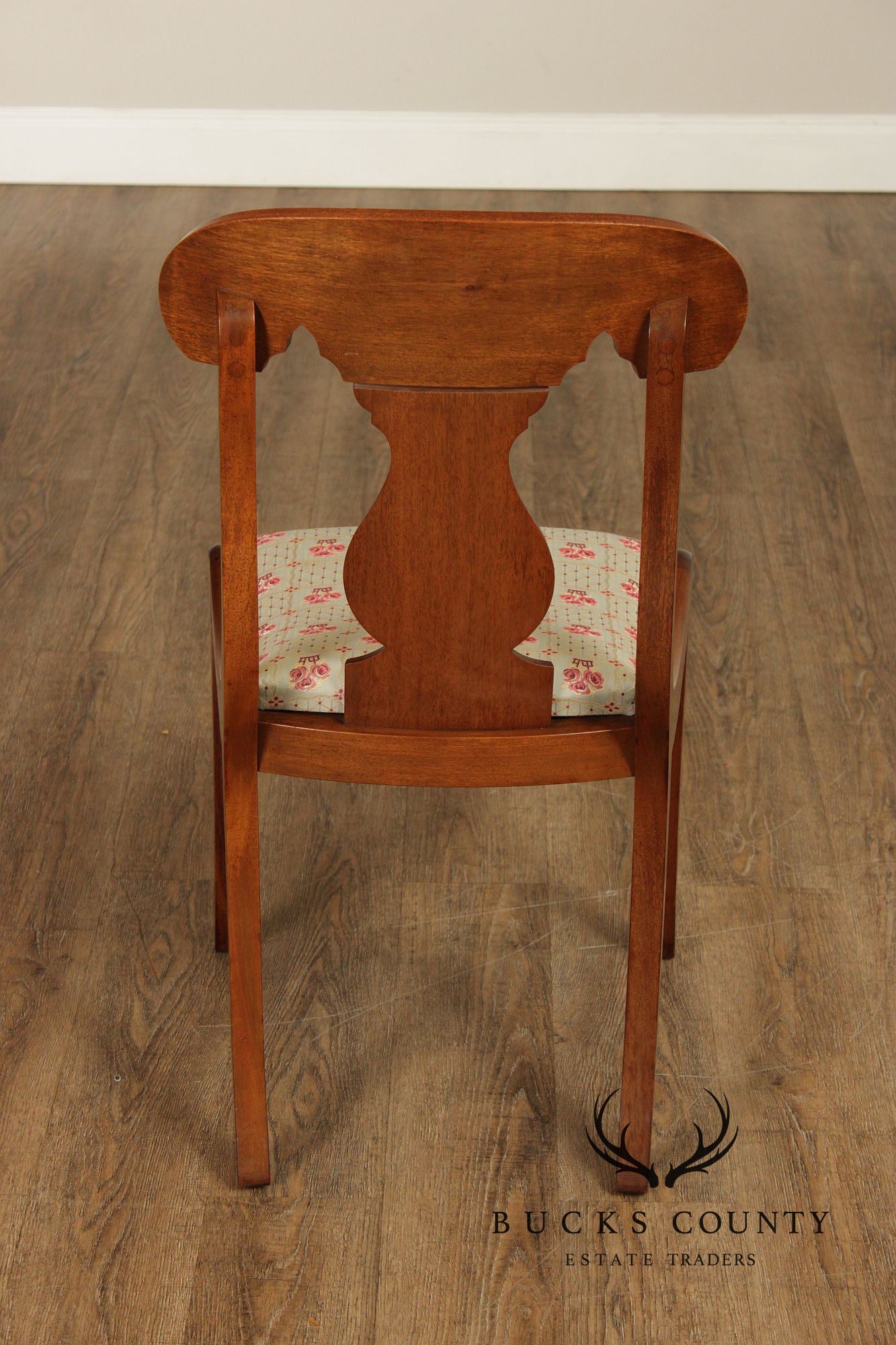 Biggs Furniture Empire Style Set of Eight Mahogany Dining Chairs