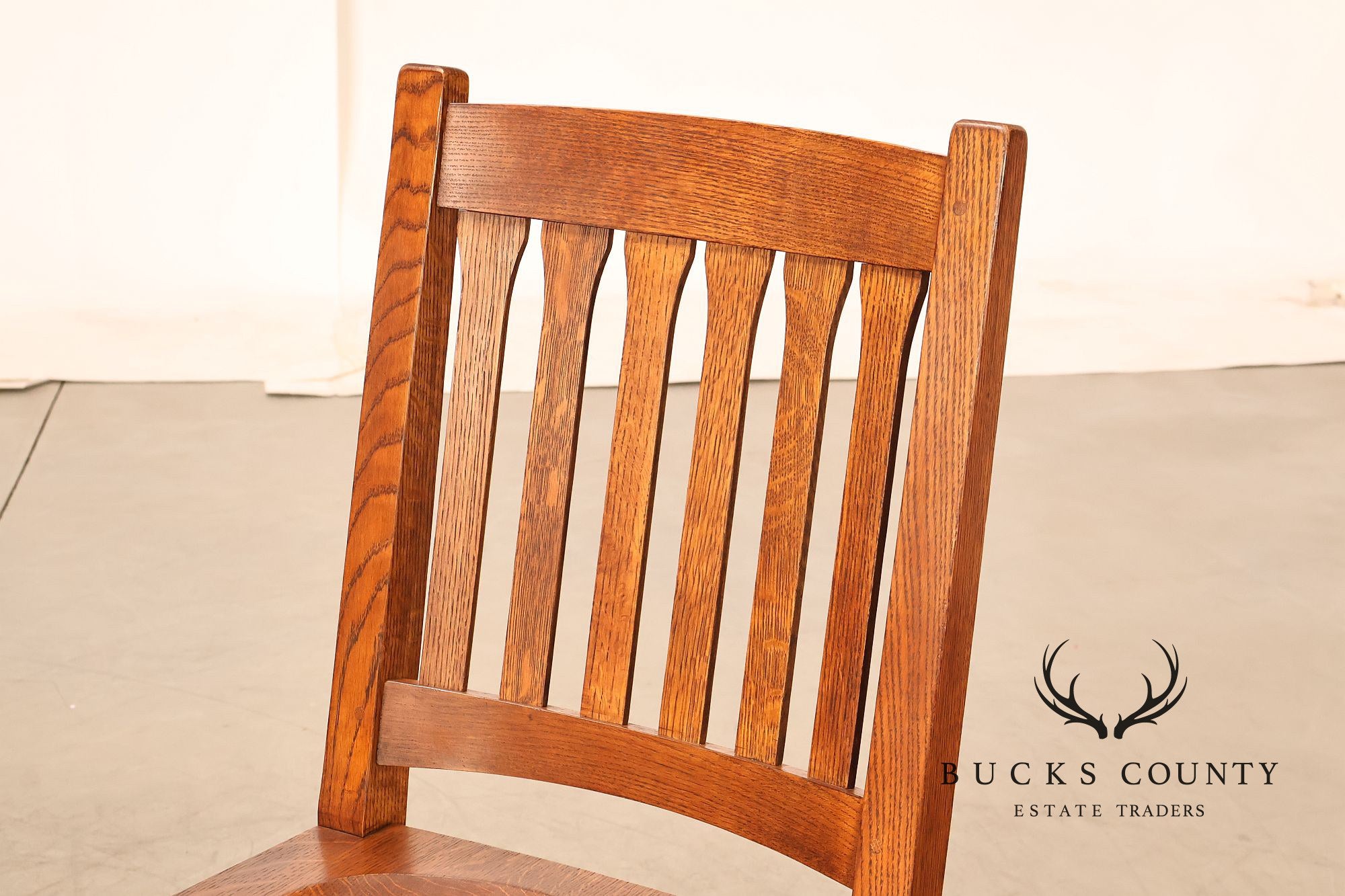 Stickley Mission Collection Set of Six Cottage Oak Dining Chairs