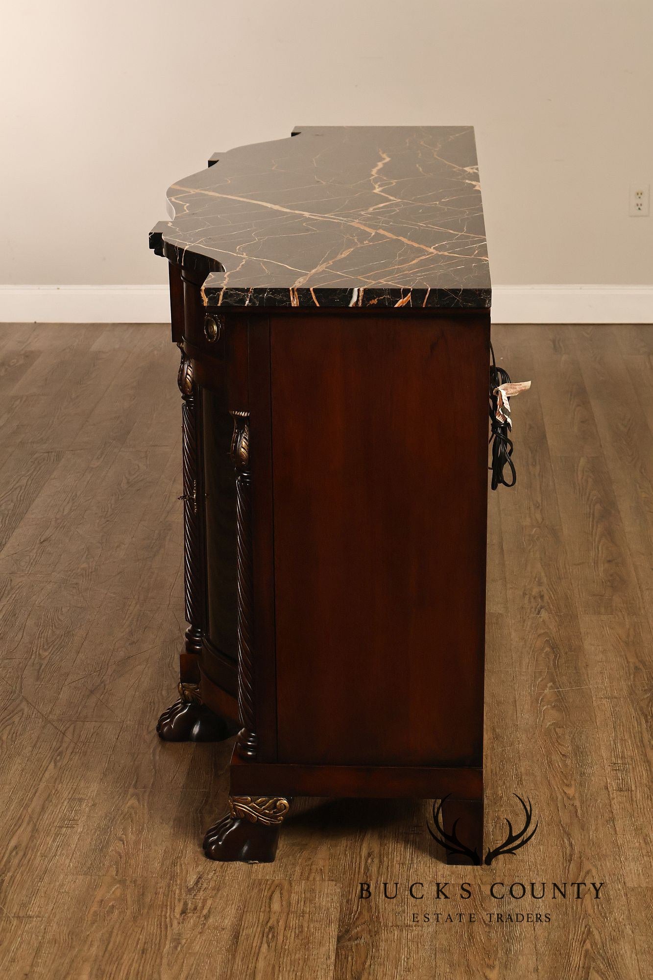 Henredon Historic Natchez Collection Marble Top Mahogany Sideboard