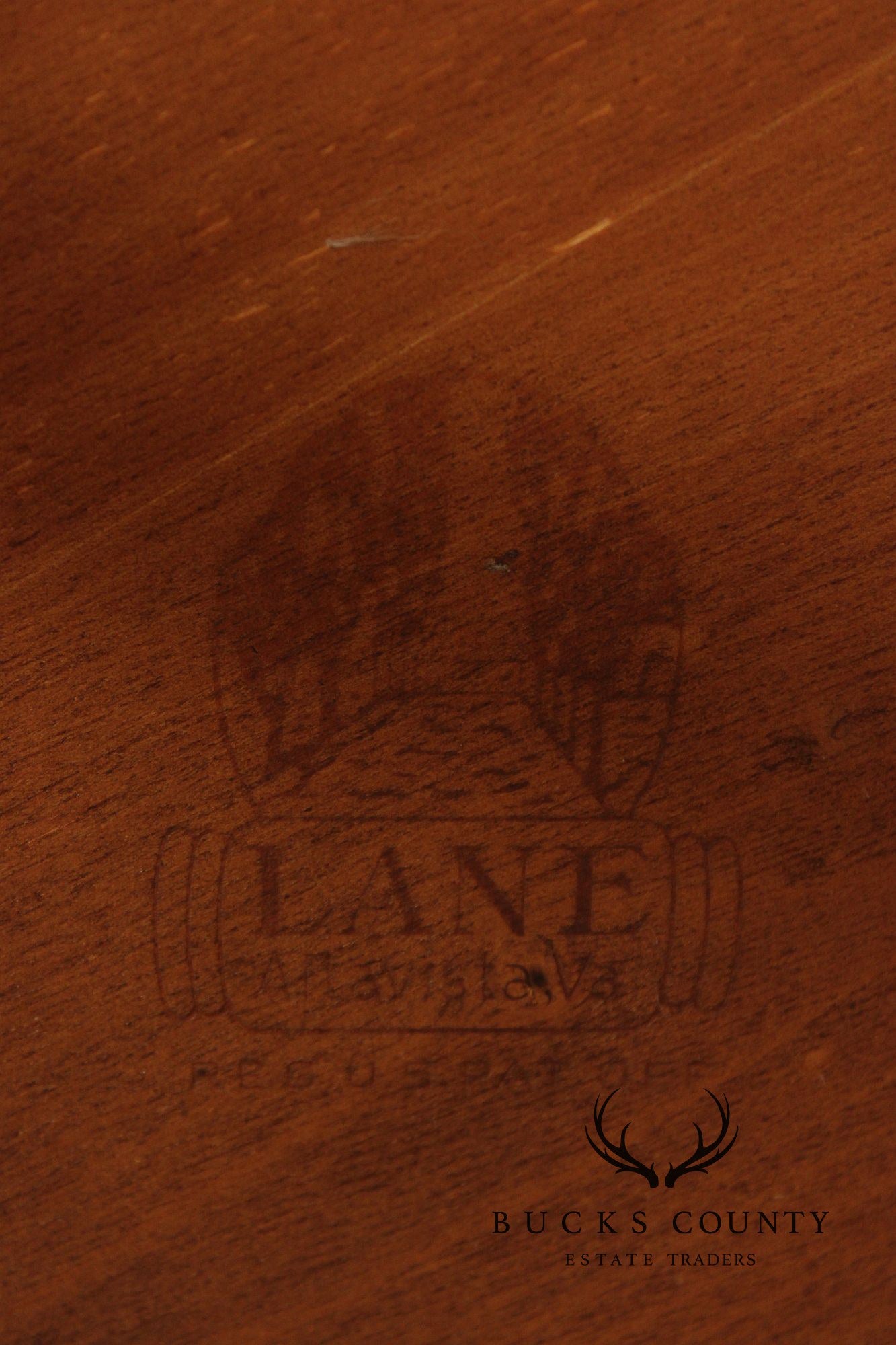 Lane Copenhagen Mid-Century Modern Two-Tier Corner Table