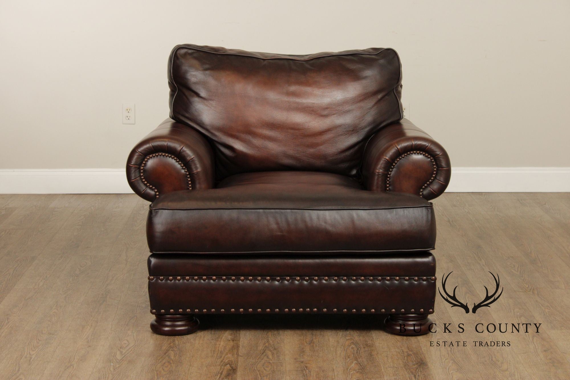 Bernhardt Traditional Leather Club Chair