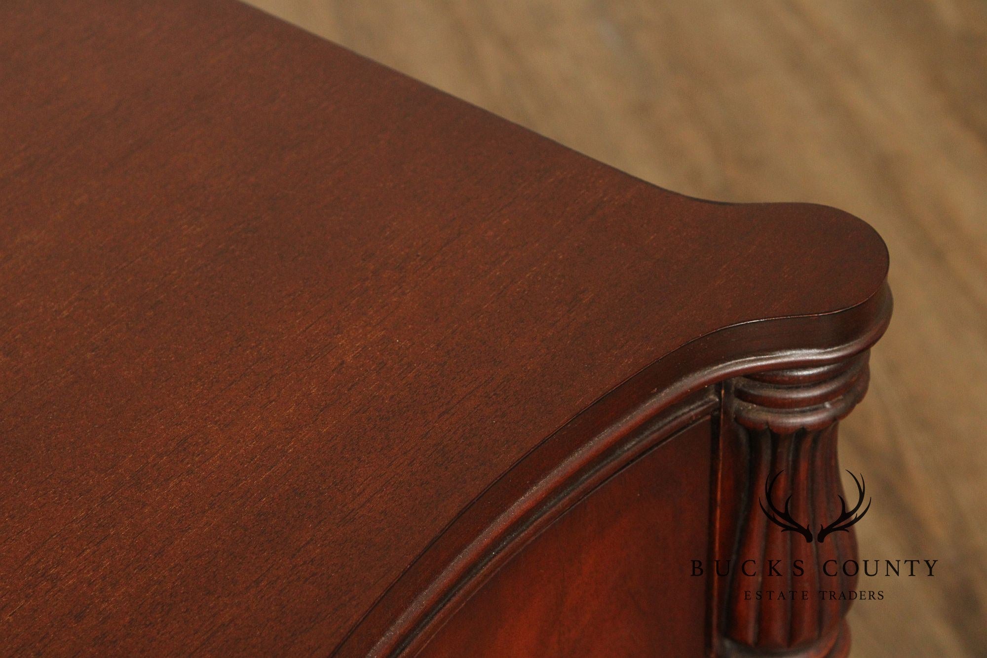 1940's Vintage Mahogany Serpentine Chest of Drawers