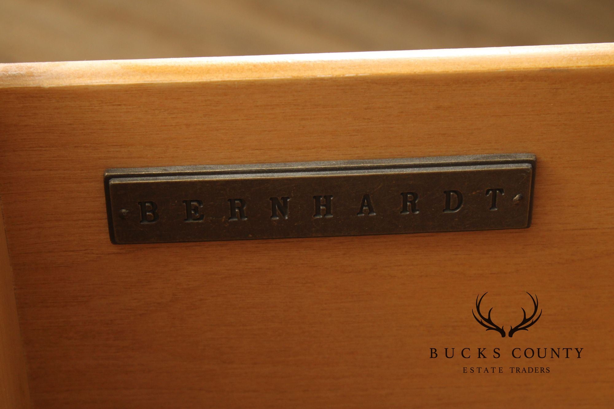 Bernhardt Empire Style Burlwood Chest of Drawers