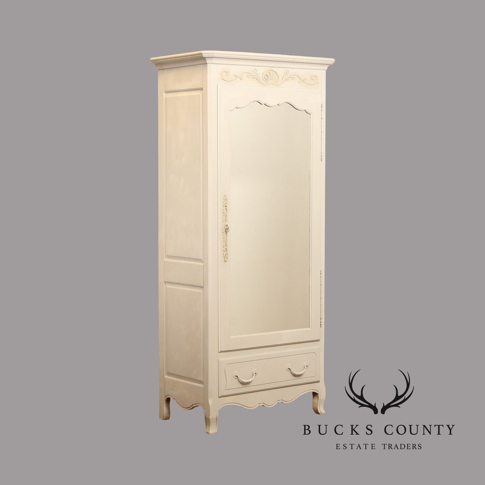 Ethan Allen French Country Style 'Legacy' Painted Wardrobe