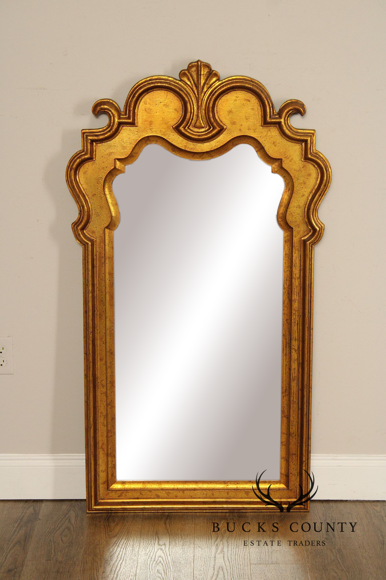 Carolina Mirror Co. Hollywood Regency Gilt Wall Mirror