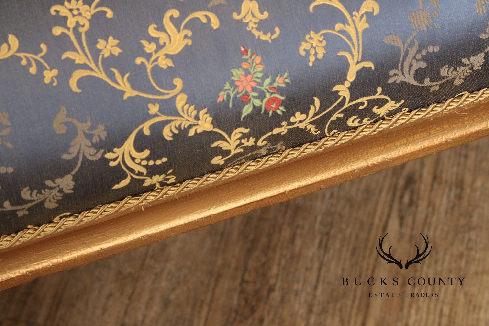 French Louis XVI Style Custom Quality Giltwood Settee