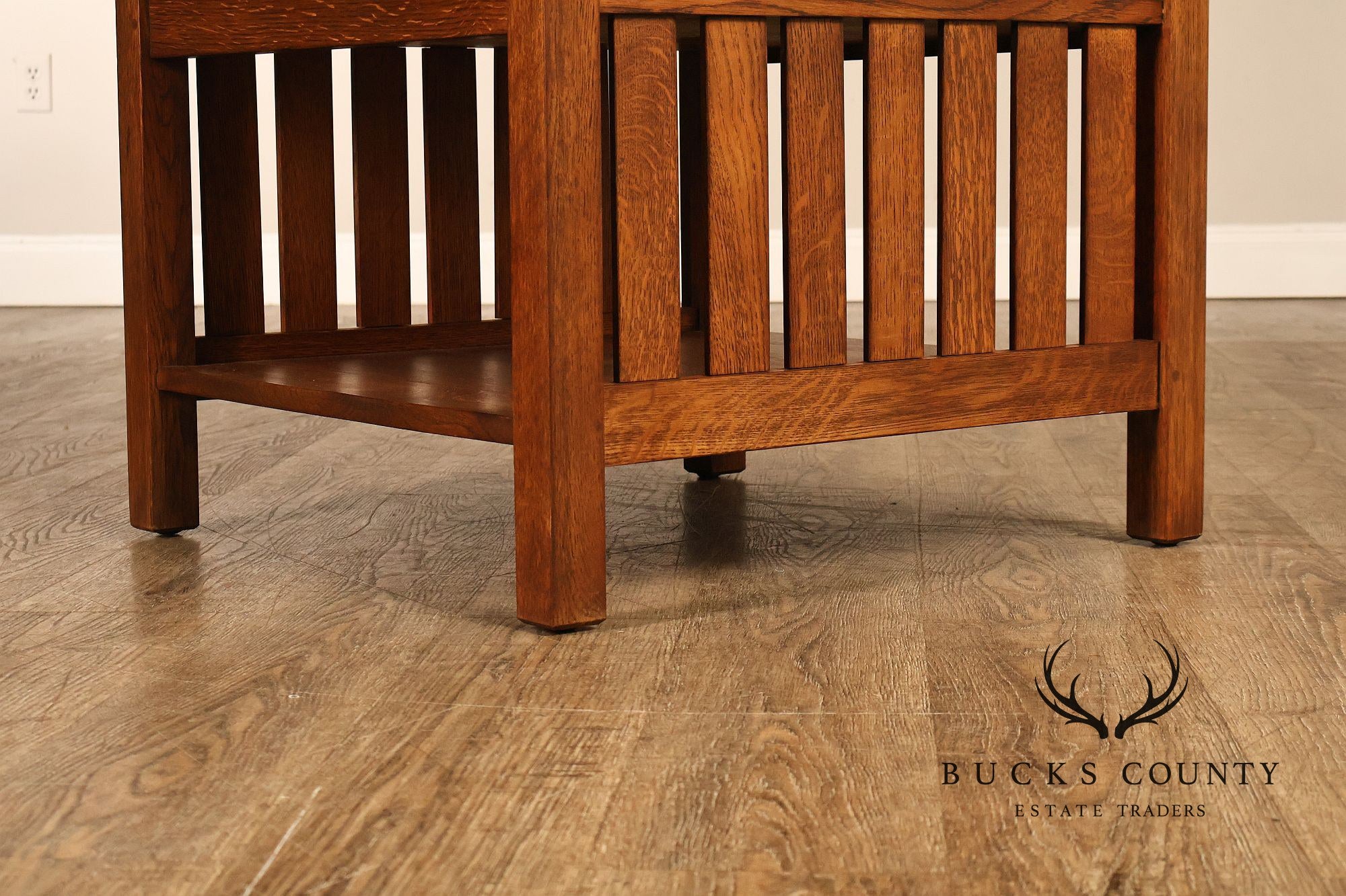 Stickley Mission Collection Slatted Oak Book Table