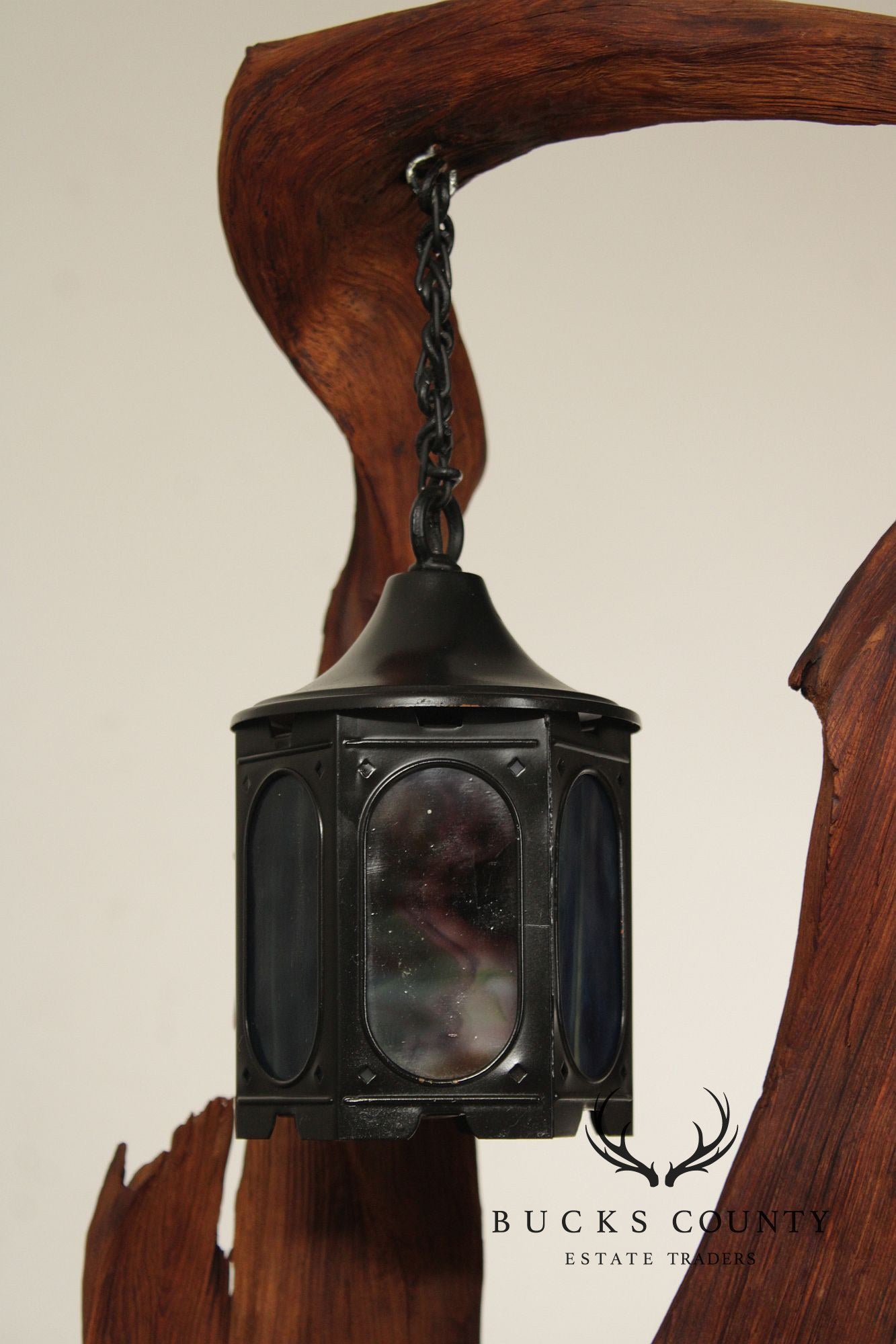 Mid Century Modern Tall Driftwood Table Lamp