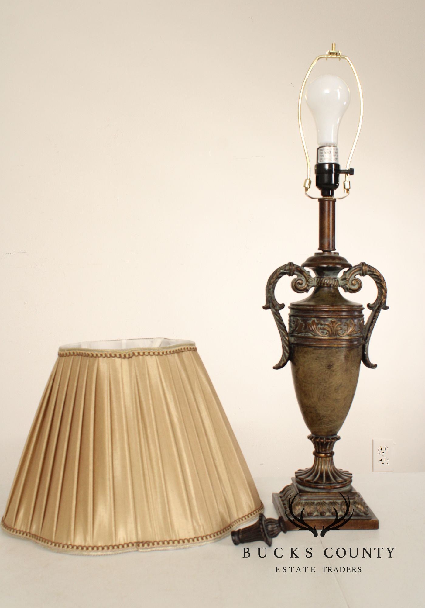 Neoclassical Style Pair of Urn Form Table Lamps