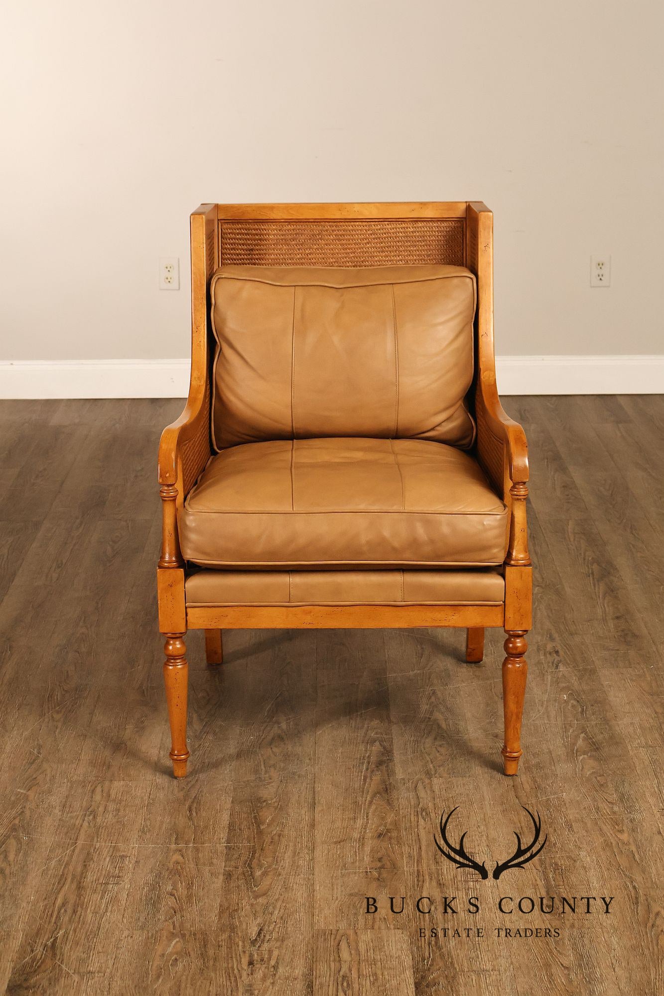 Tommy Bahama Pair of Caned Armchairs