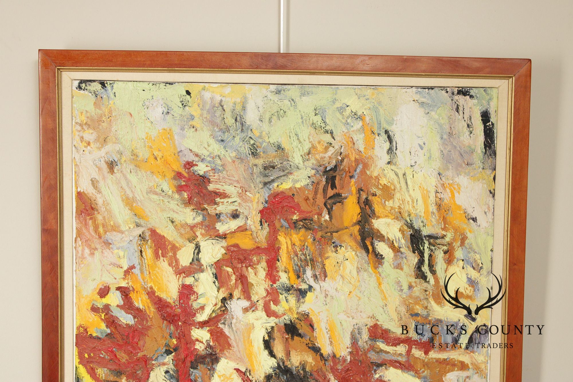 Mid Century Modern Abstract Oil Painting