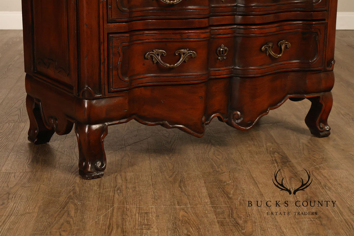 French Provincial Style Marble Top Chest of Drawers