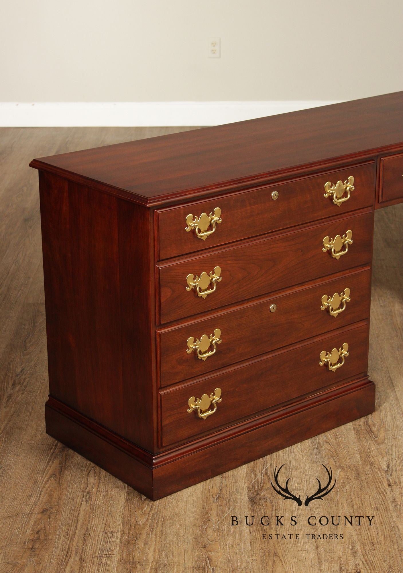 Statton Solid Cherry Executive Desk Credenza