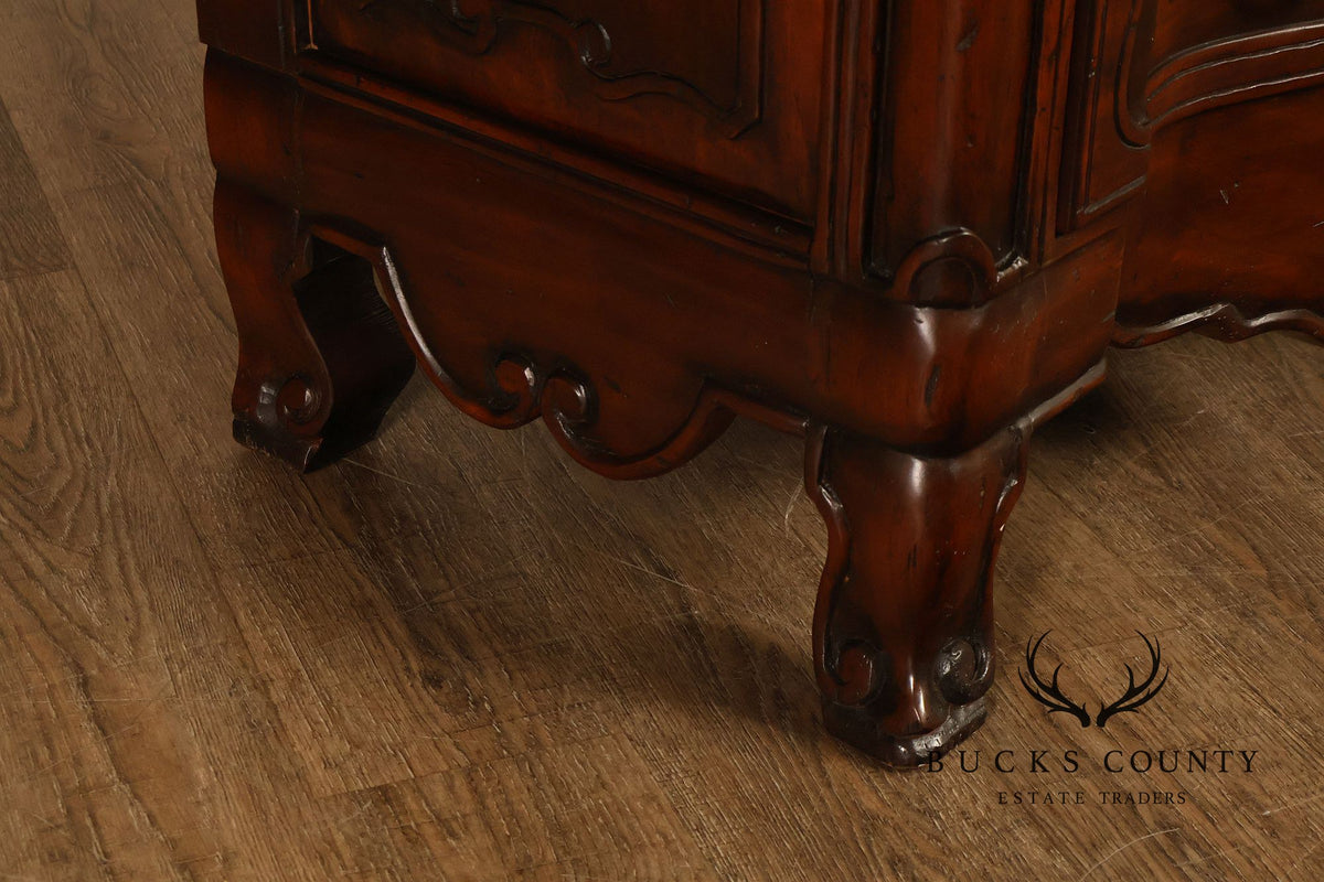 French Provincial Style Marble Top Chest of Drawers