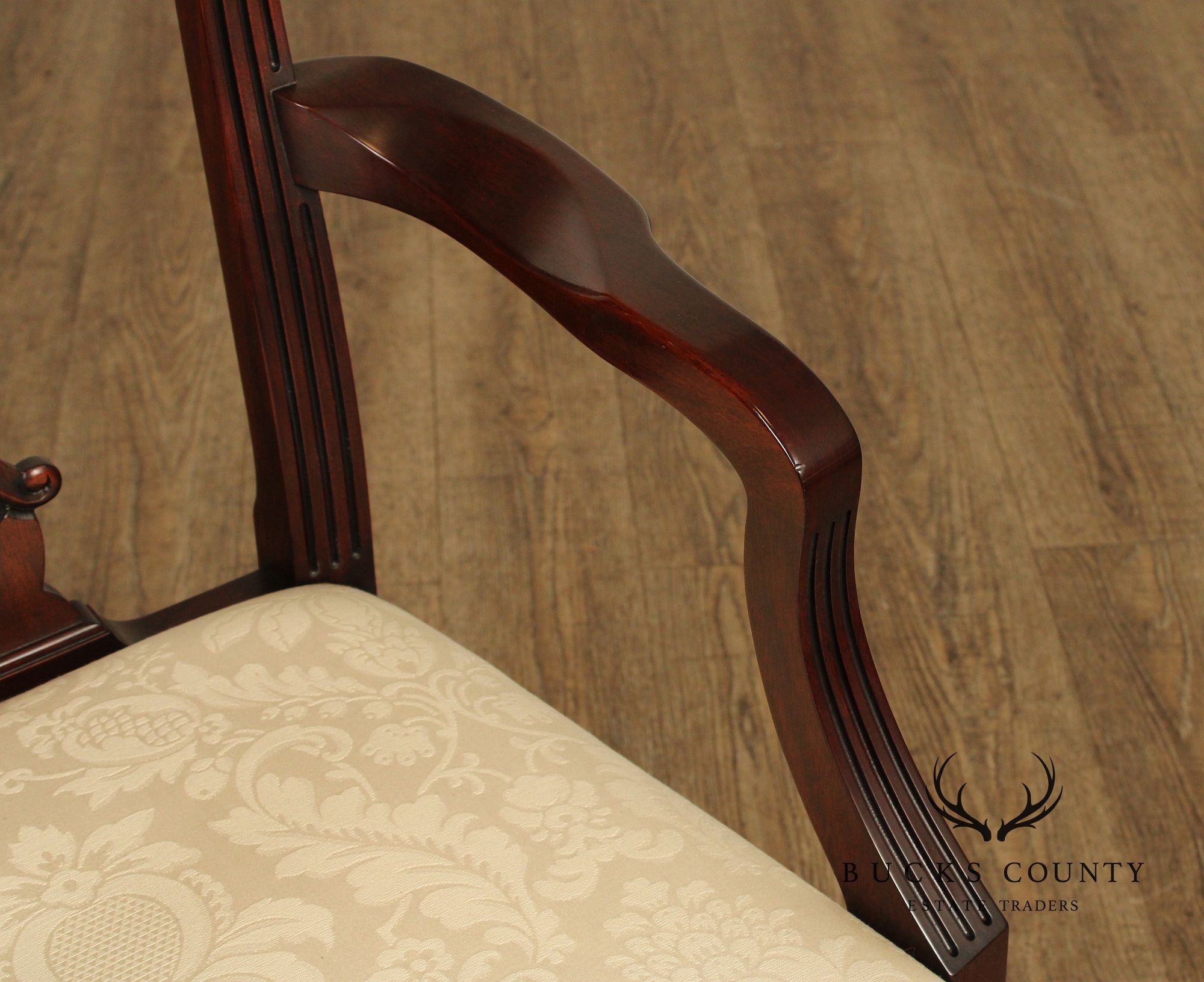 Henkel Harris Georgian Style Set of Six Mahogany Dining Chairs