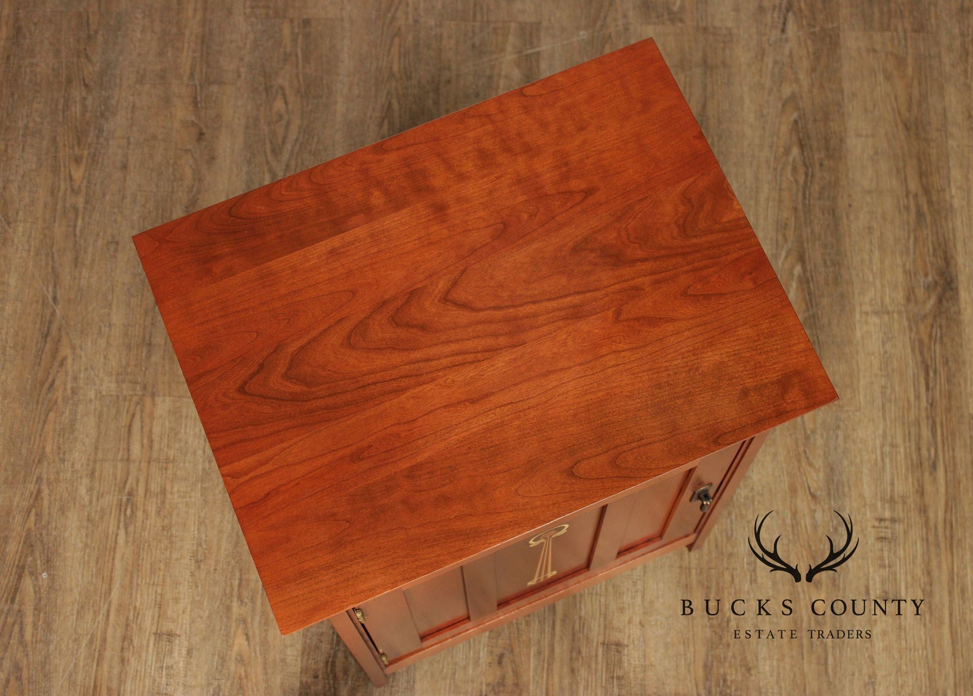 Stickley Collectors' Edition Inlaid Cherry Harvey Ellis Cabinet Nightstand
