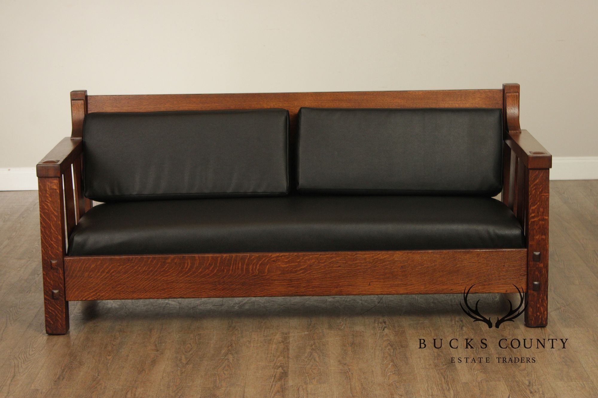 Lifetime Furniture Antique Mission Oak Sofa Settle