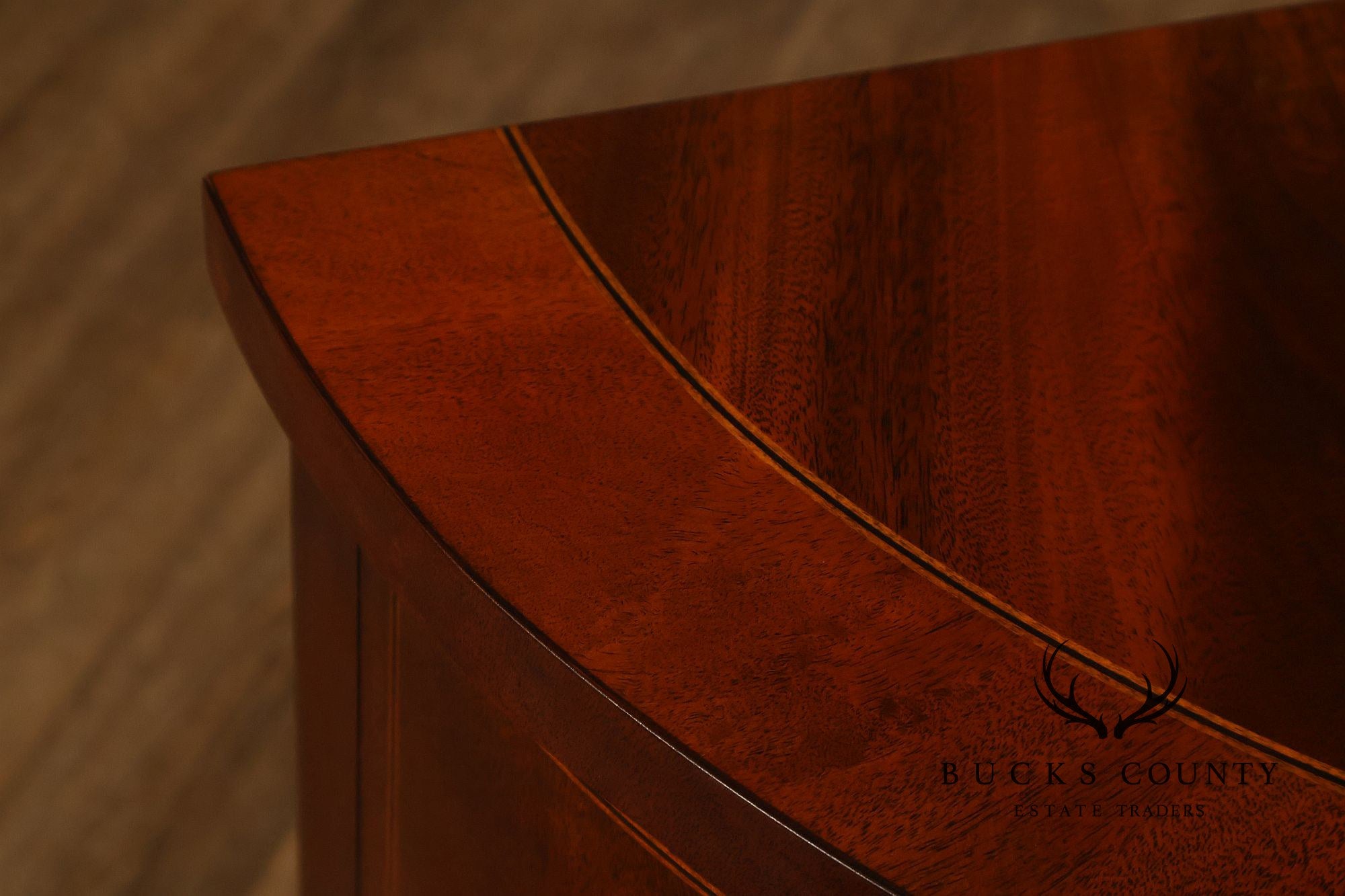 Henkel Harris Georgian Style Mahogany Demilune Console