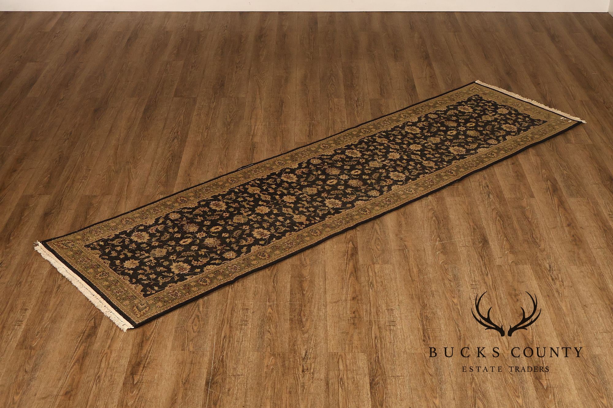 Hand Knotted Traditional Wool Floral Runner Rug