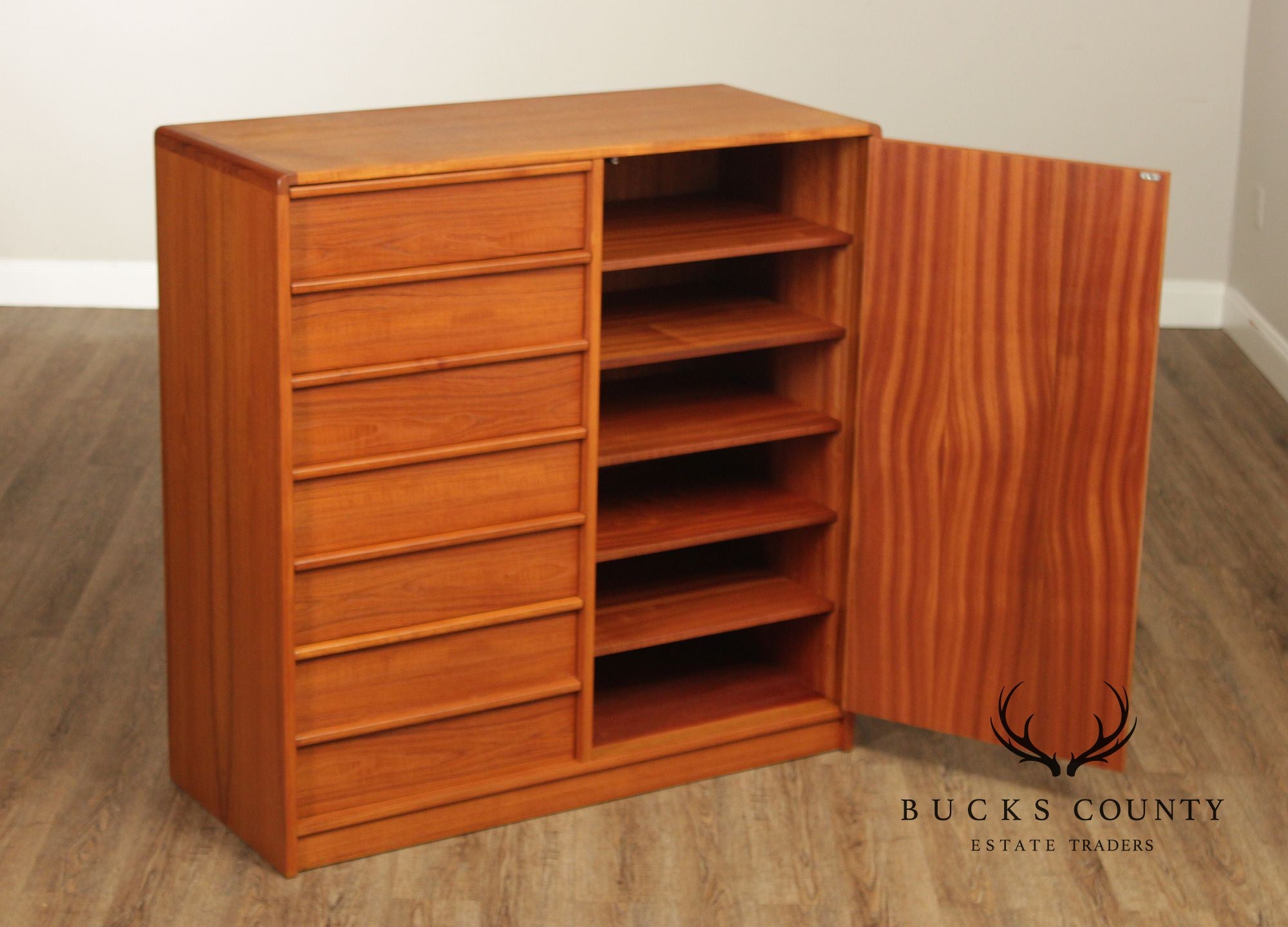 Schreibers Mobelfabrik Danish Modern Teak Chifferobe