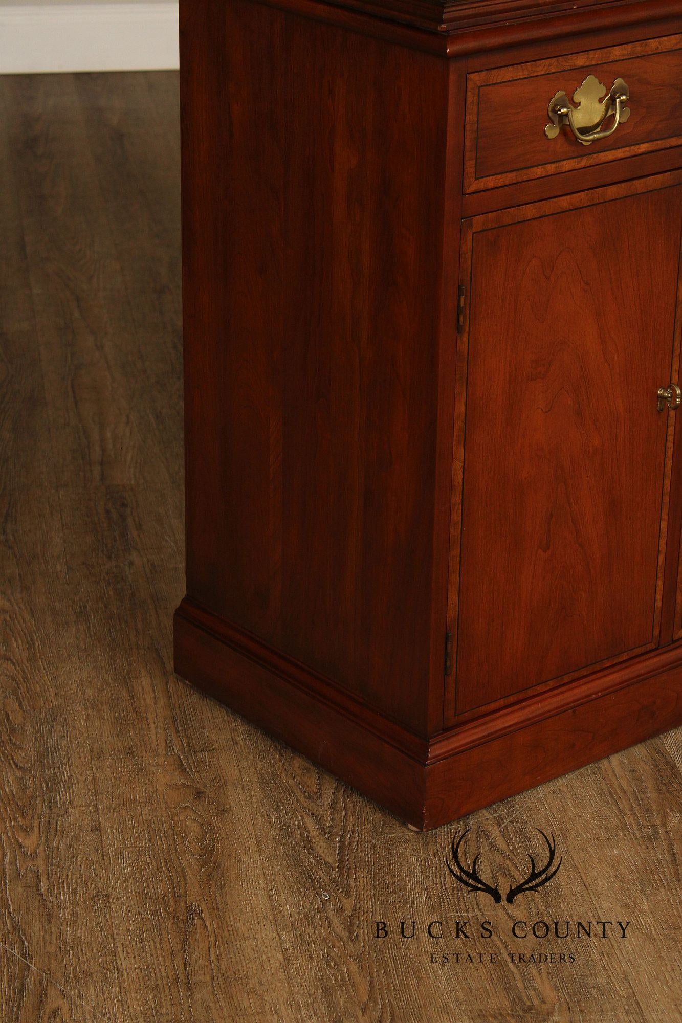 Henkel Harris Cherry Breakfront China Cabinet