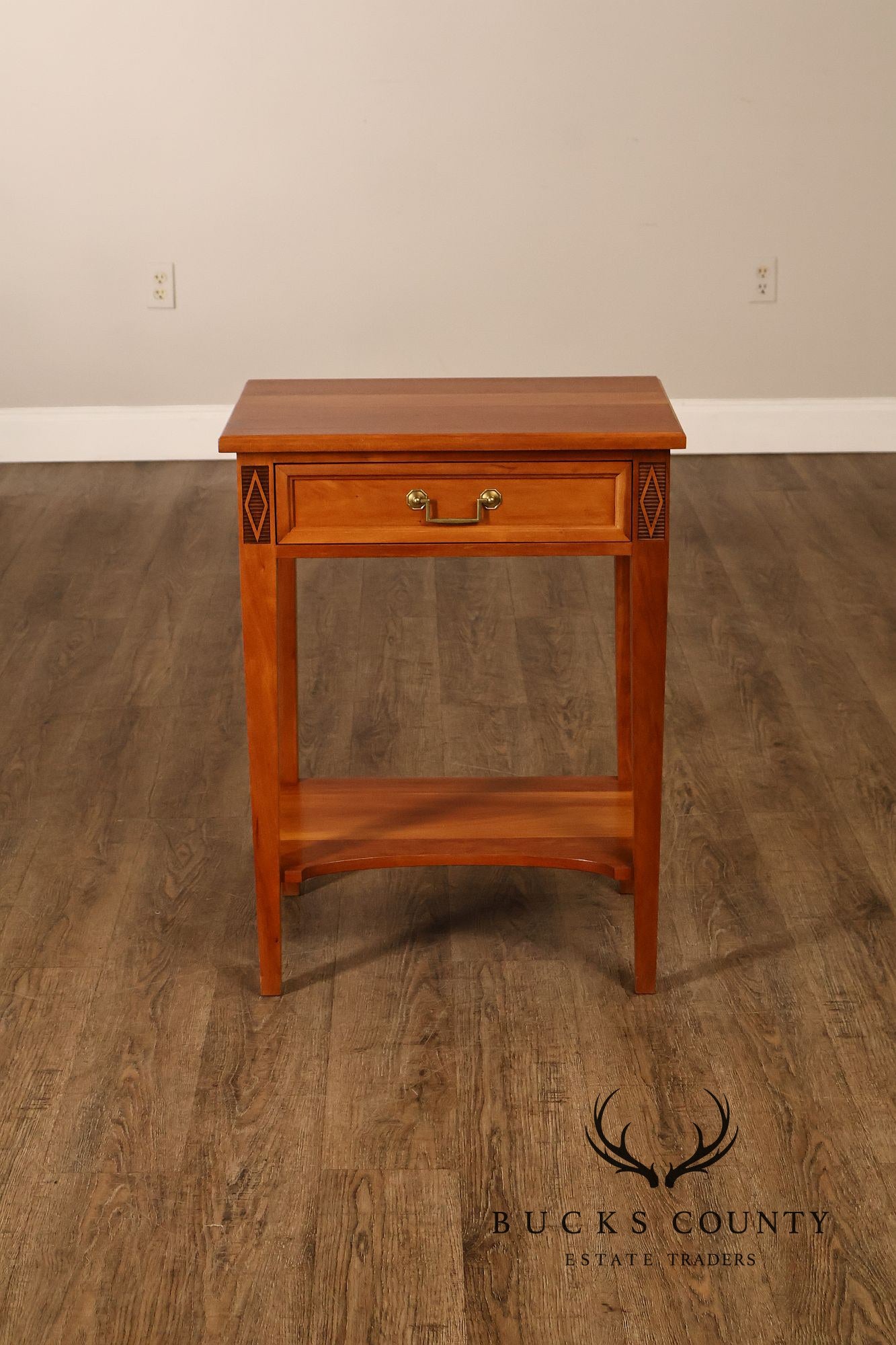 Stickley Directoire Style Cherry Pair Of End Tables