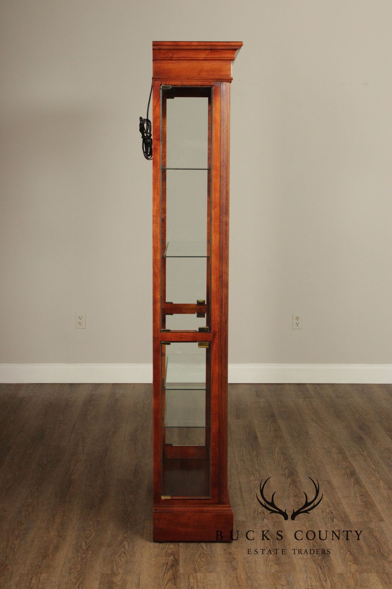 Howard Mill Federal Style Cherry Collector's Cabinet