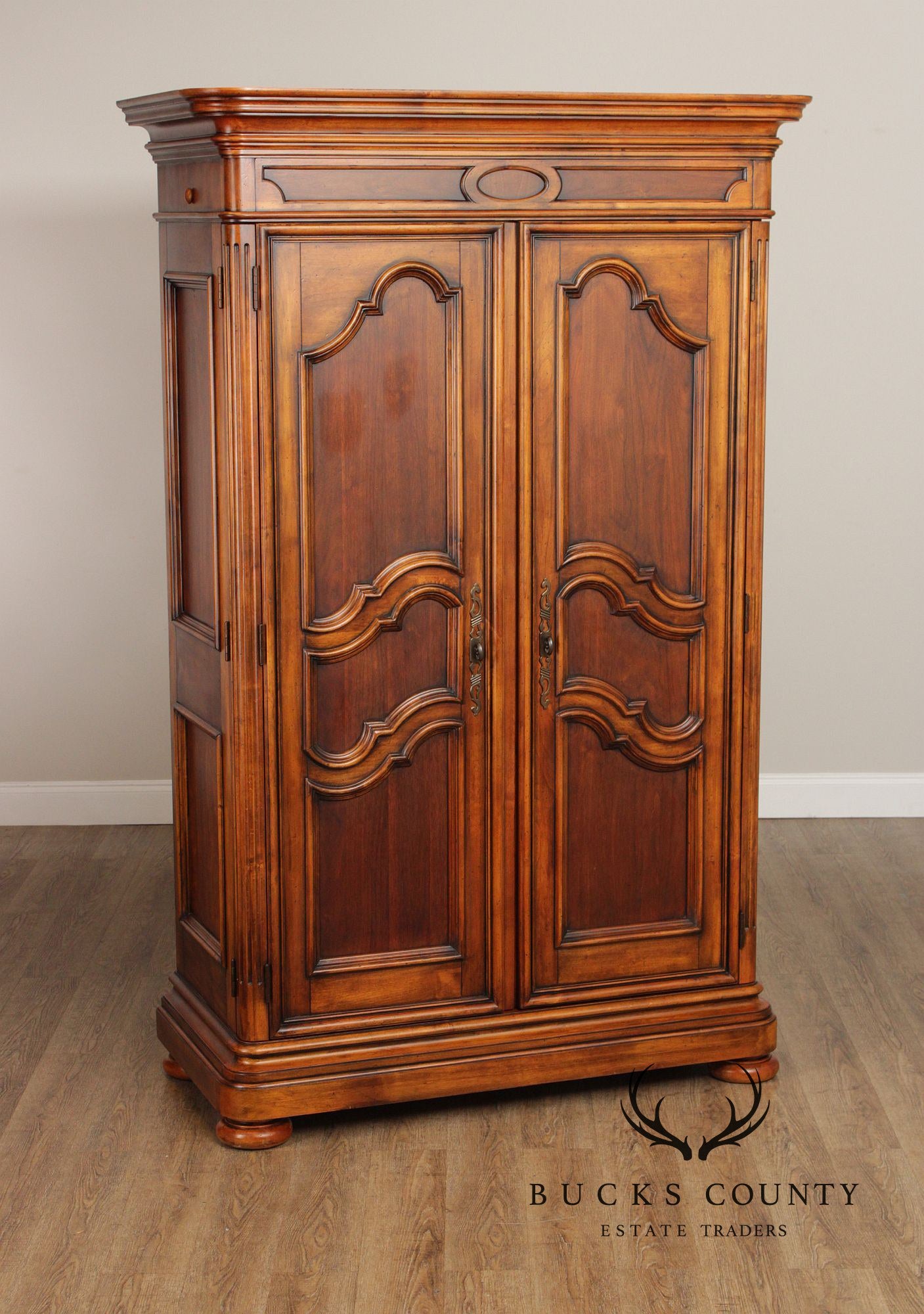 Ethan Allen 'Tuscany' Carved Two Door Armoire