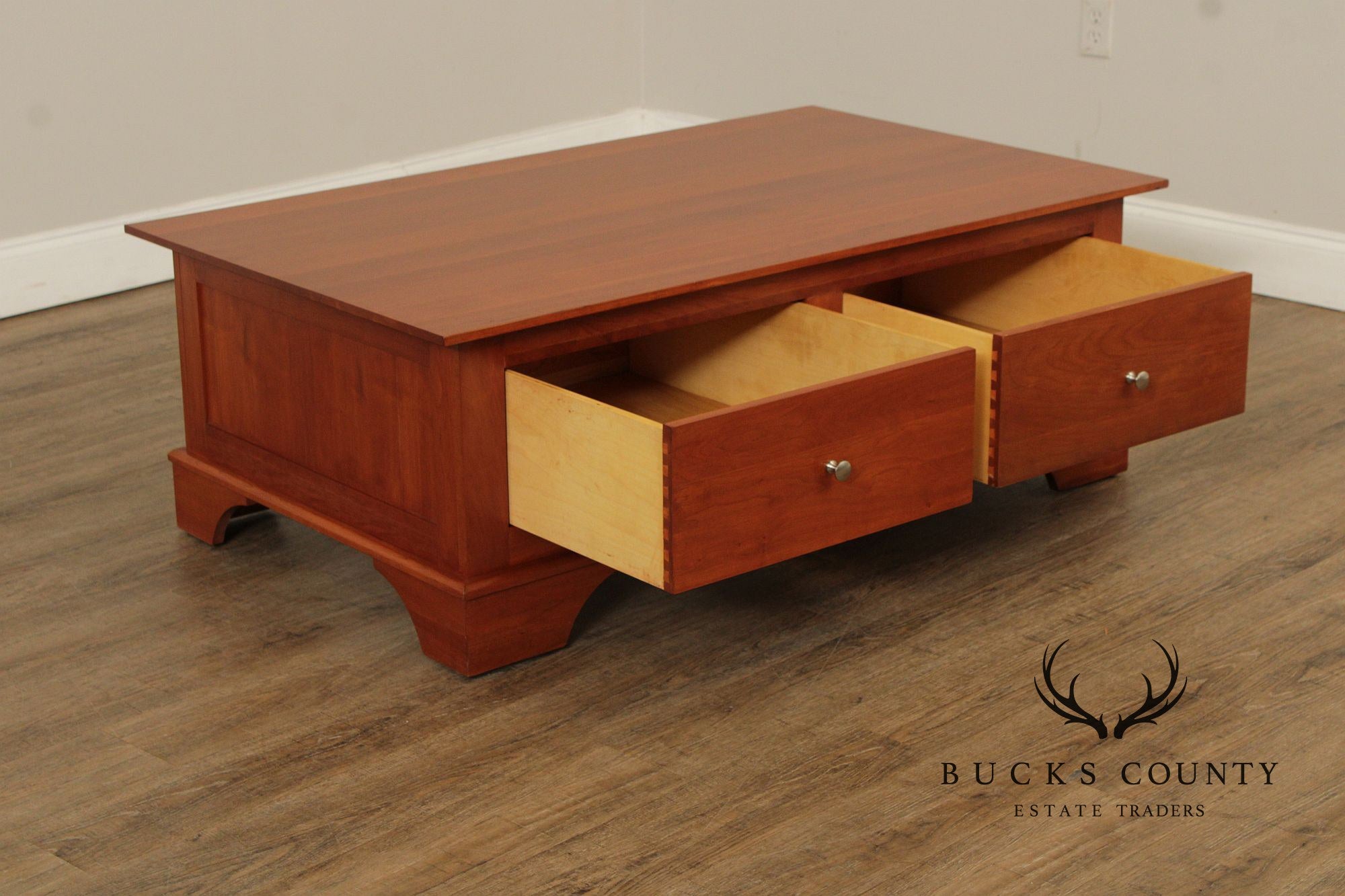 Nichols and Stone Cherry Storage Coffee Table