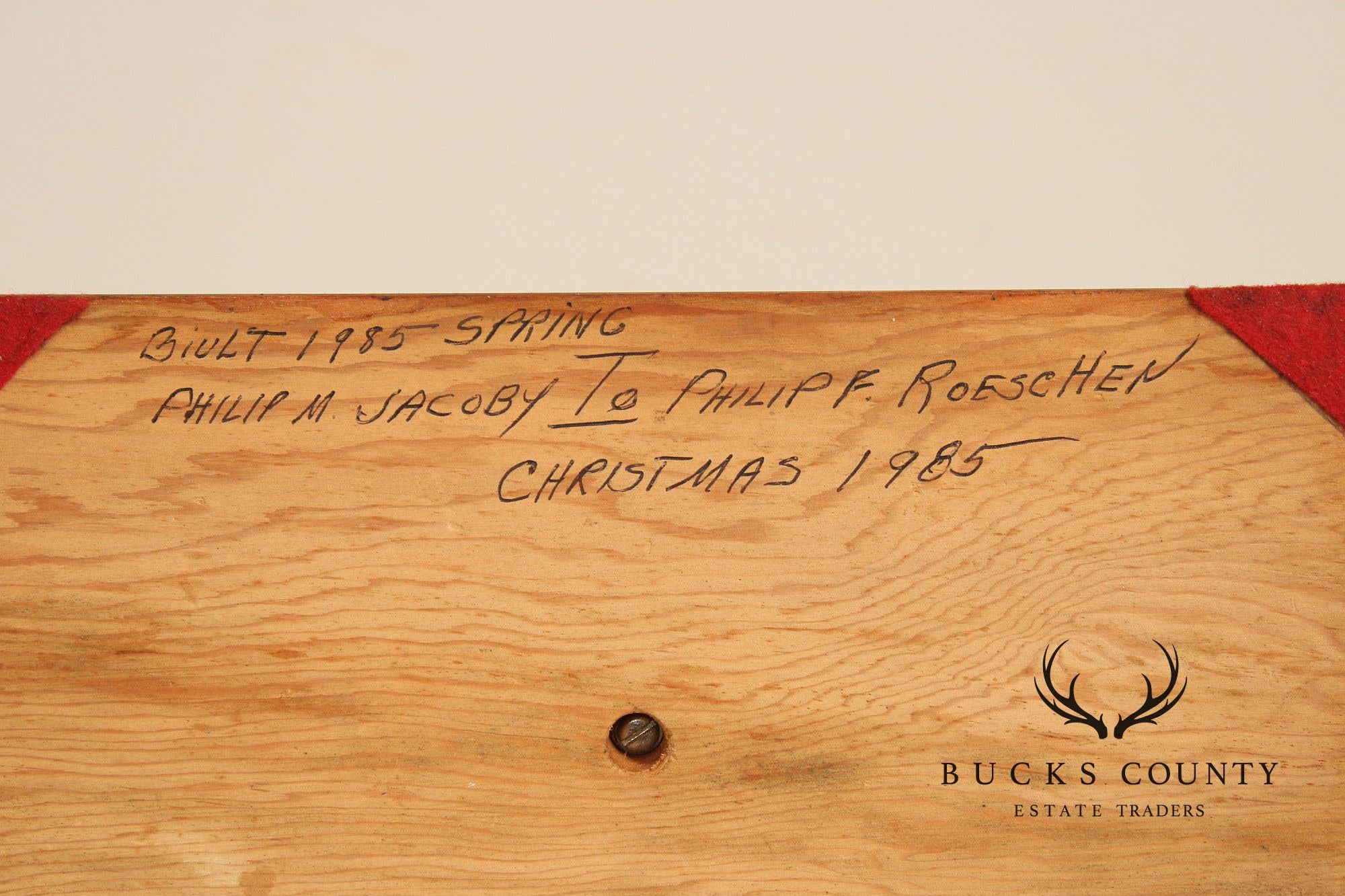 Philip Jacoby Carved Wood Stanley Steamer Automobile in Display Case