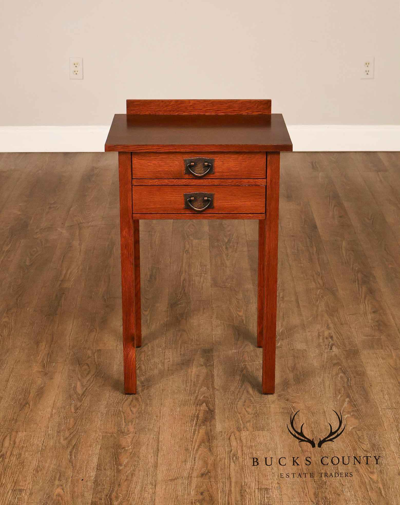 Stickley Mission Collection Pair Of Oak Nightstands