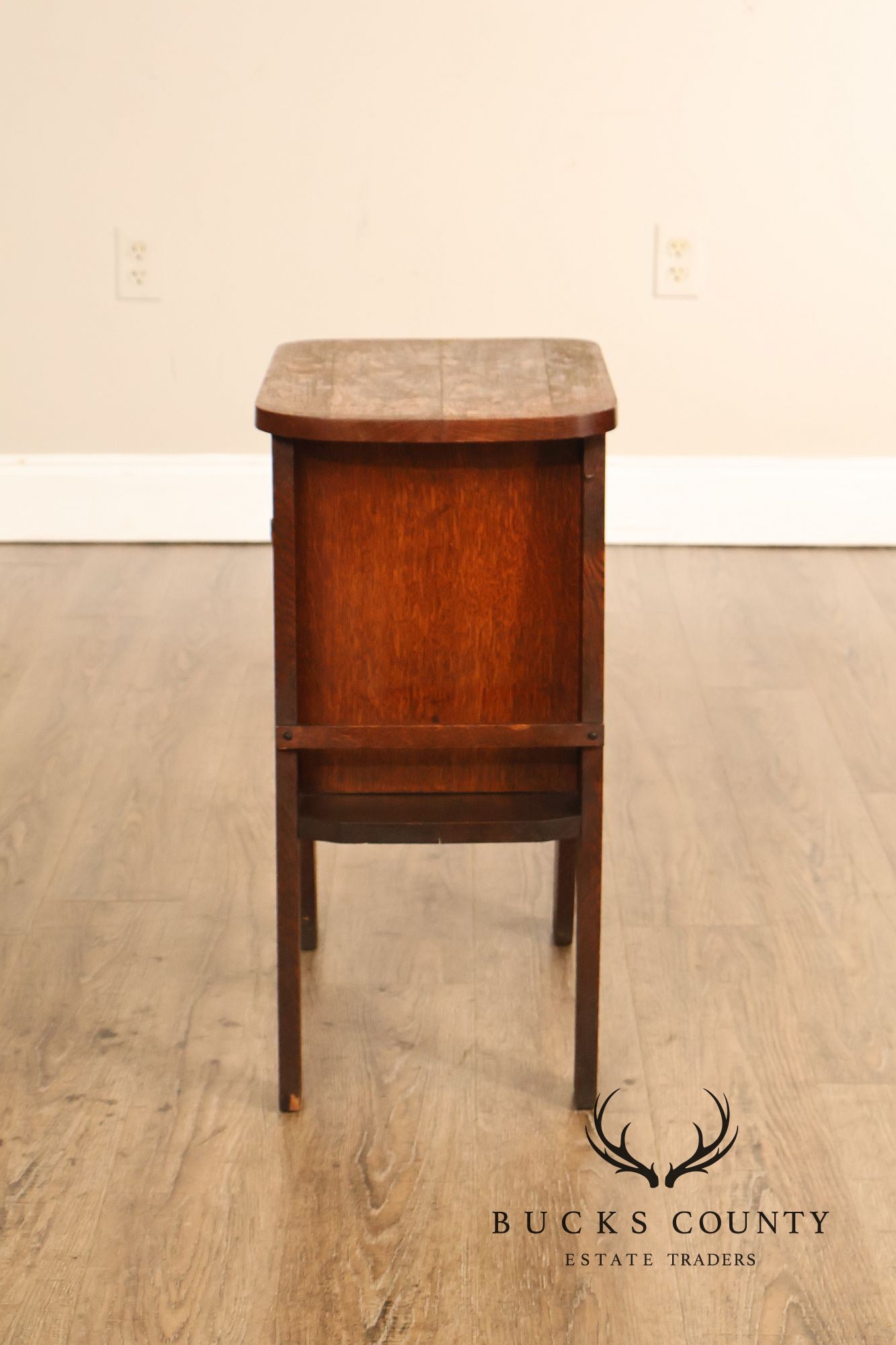 Antique Mission Oak Smoke Stand Bedside Cabinet