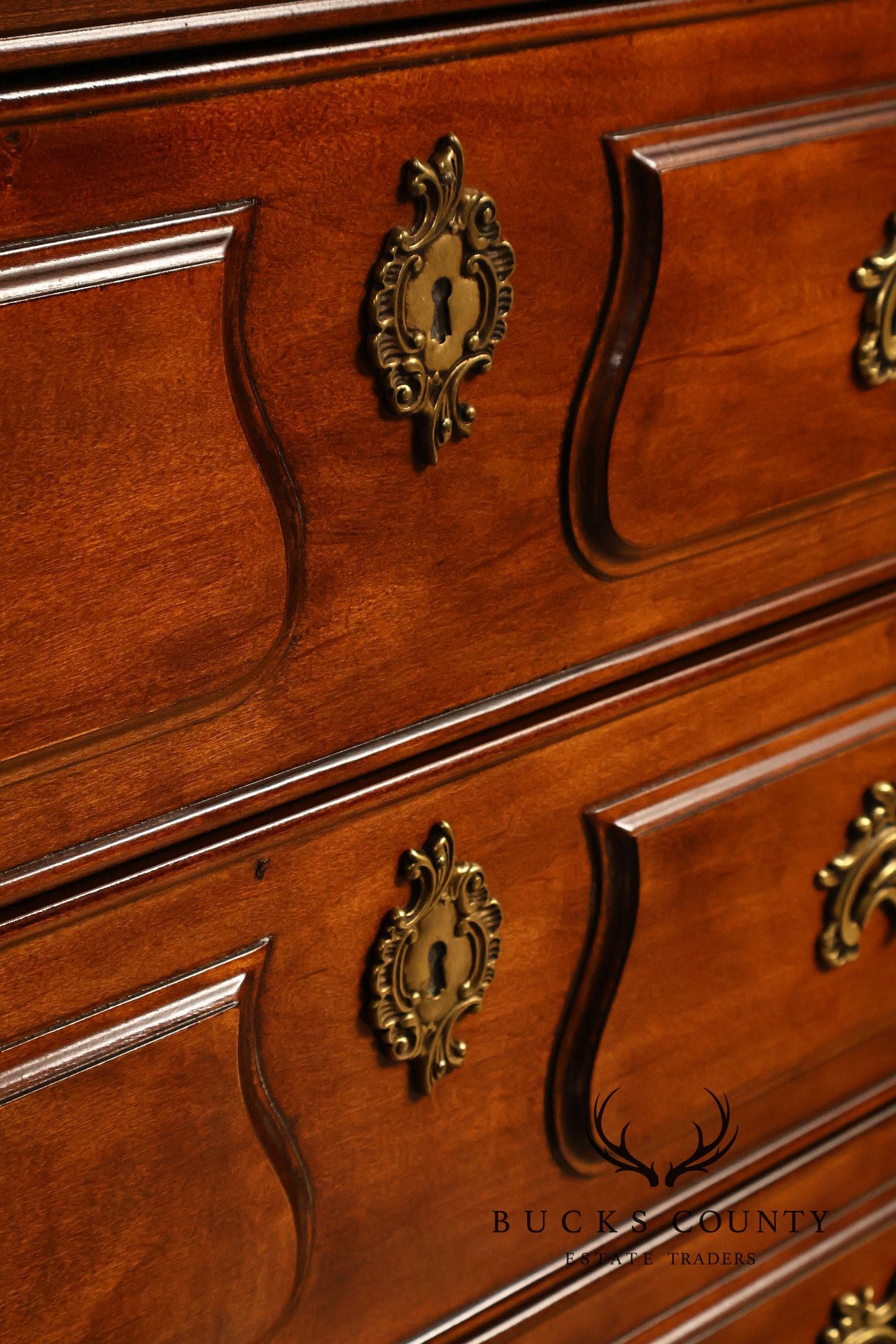 Henredon French Country Style Walnut Armoire