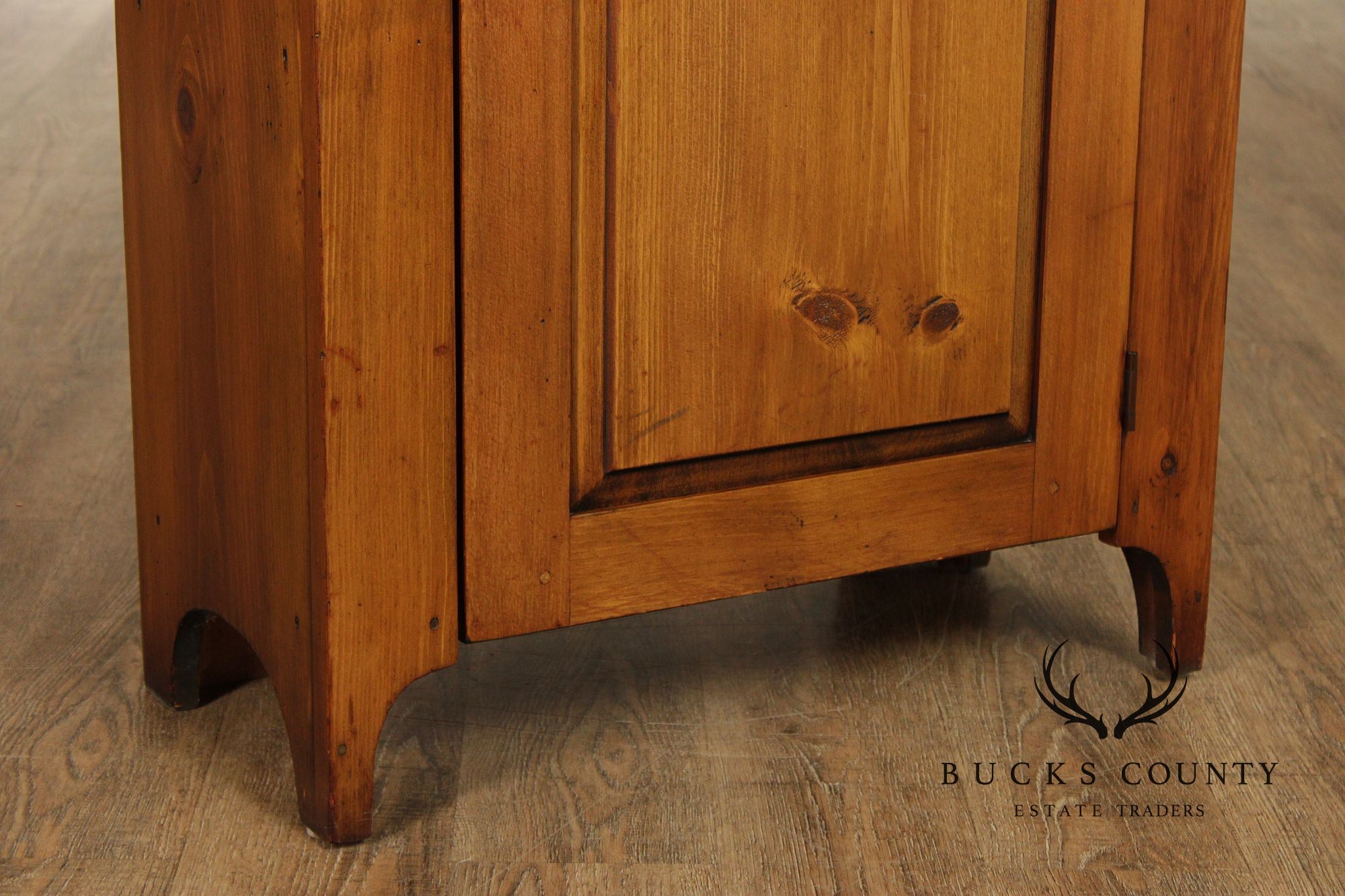 William Draper Country Classics Pine Two Door Narrow Storage Cabinet