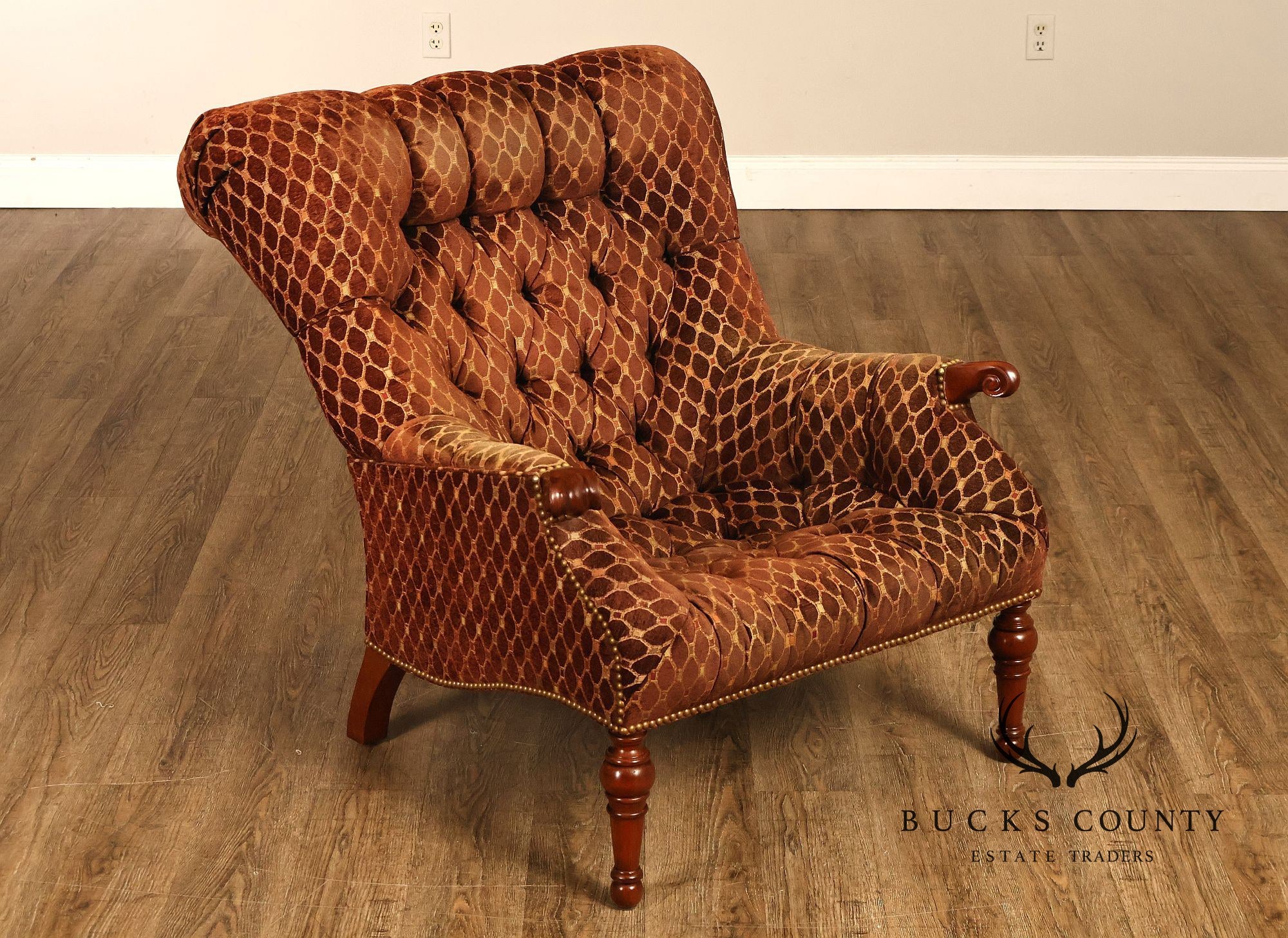 Stickley 'Leopold's Chair' Tufted Upholstered Armchair
