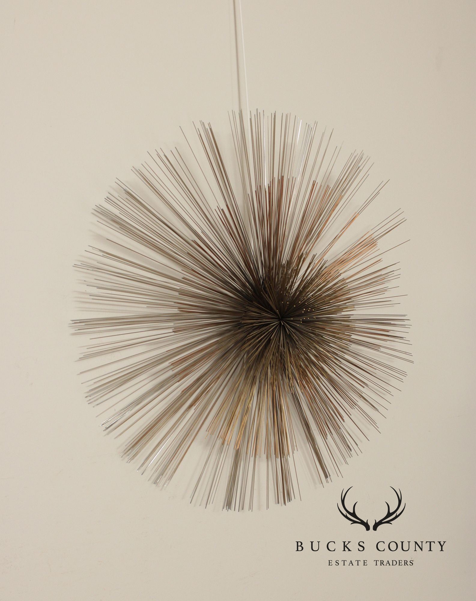 Curtis Jeré Brutalist 'Urchin' Metal Wall Sculpture