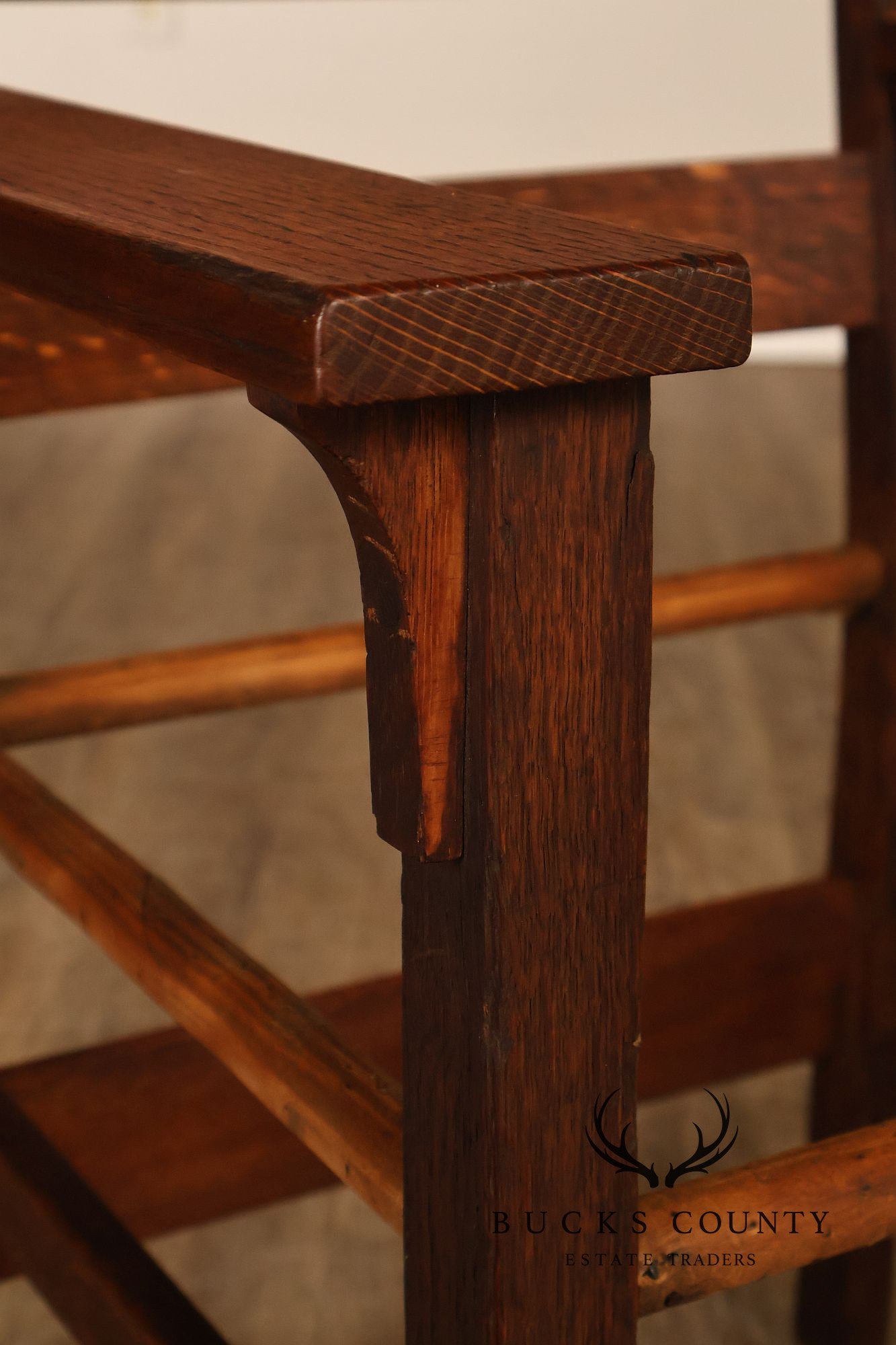 Gustav Stickley Antique Mission Oak Armchair