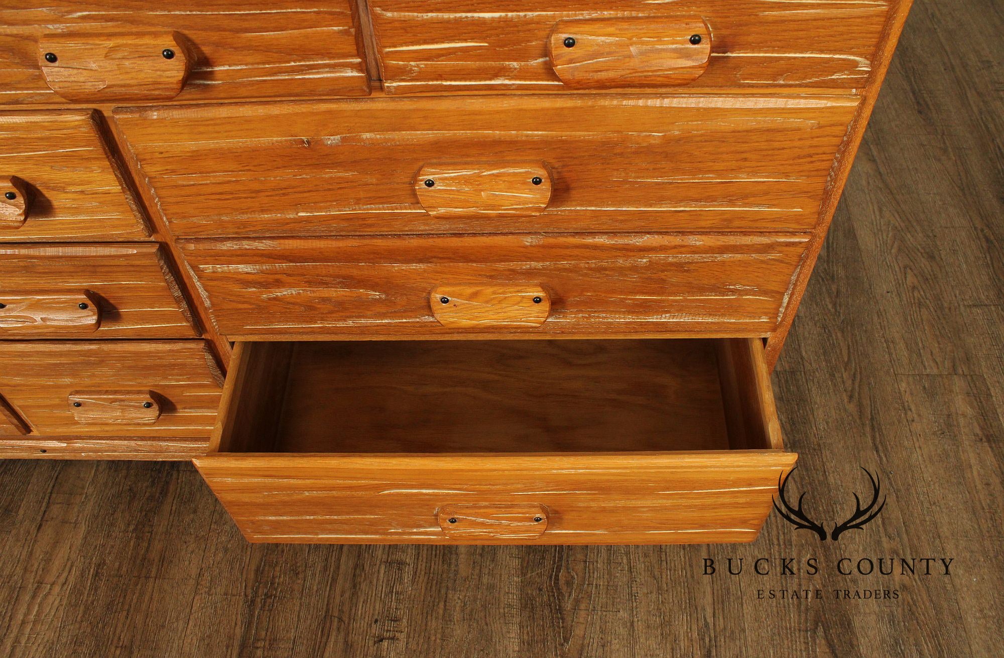 Brandt Ranch Oak Vintage Triple Dresser