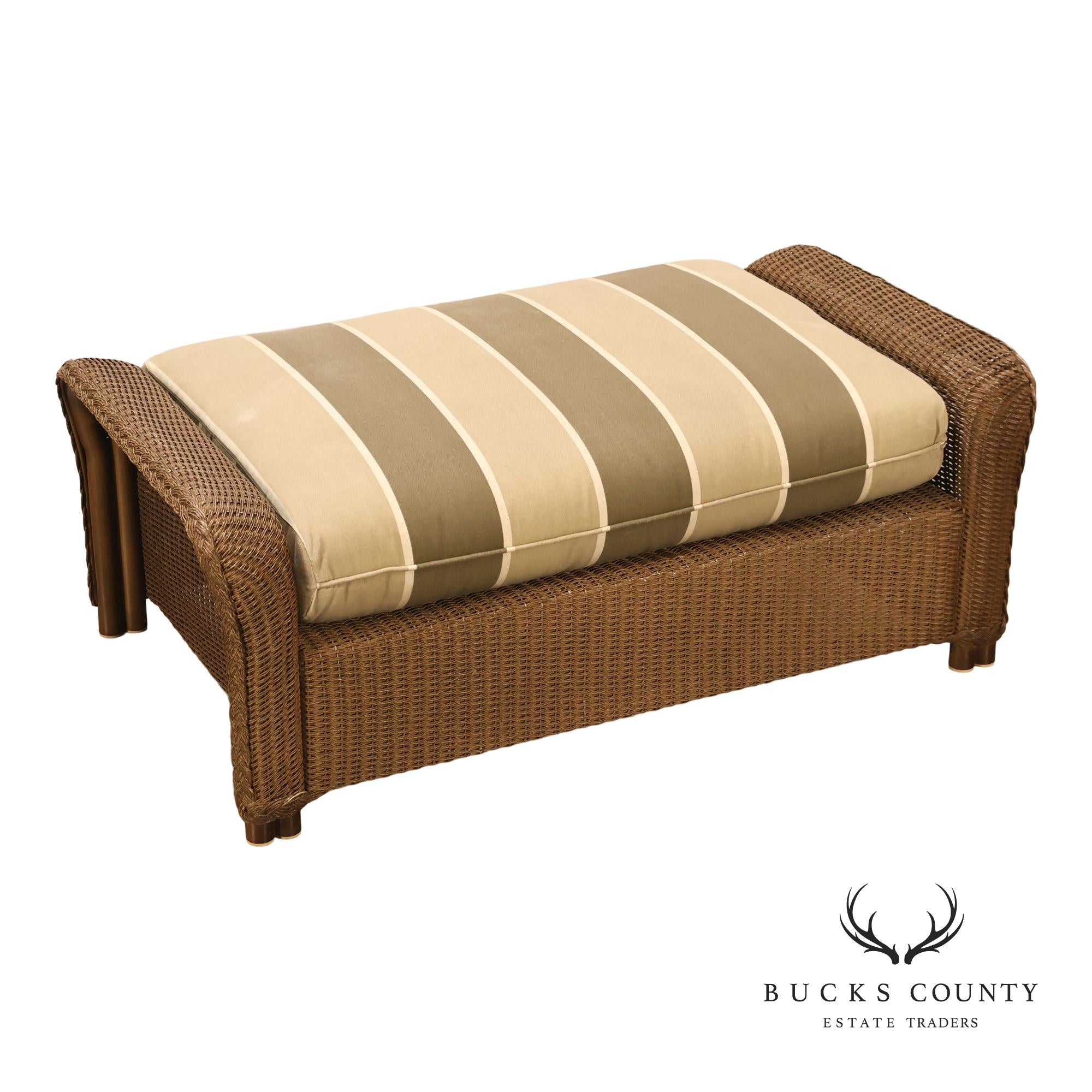 Lloyd Flanders 'Reflections' Outdoor Wicker Ottoman