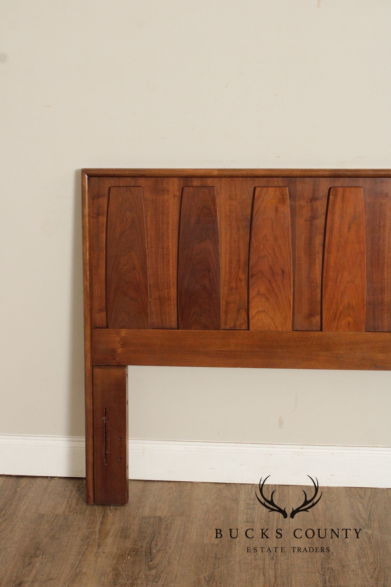 American of Martinsville Mid Century Modern Walnut Queen Headboard