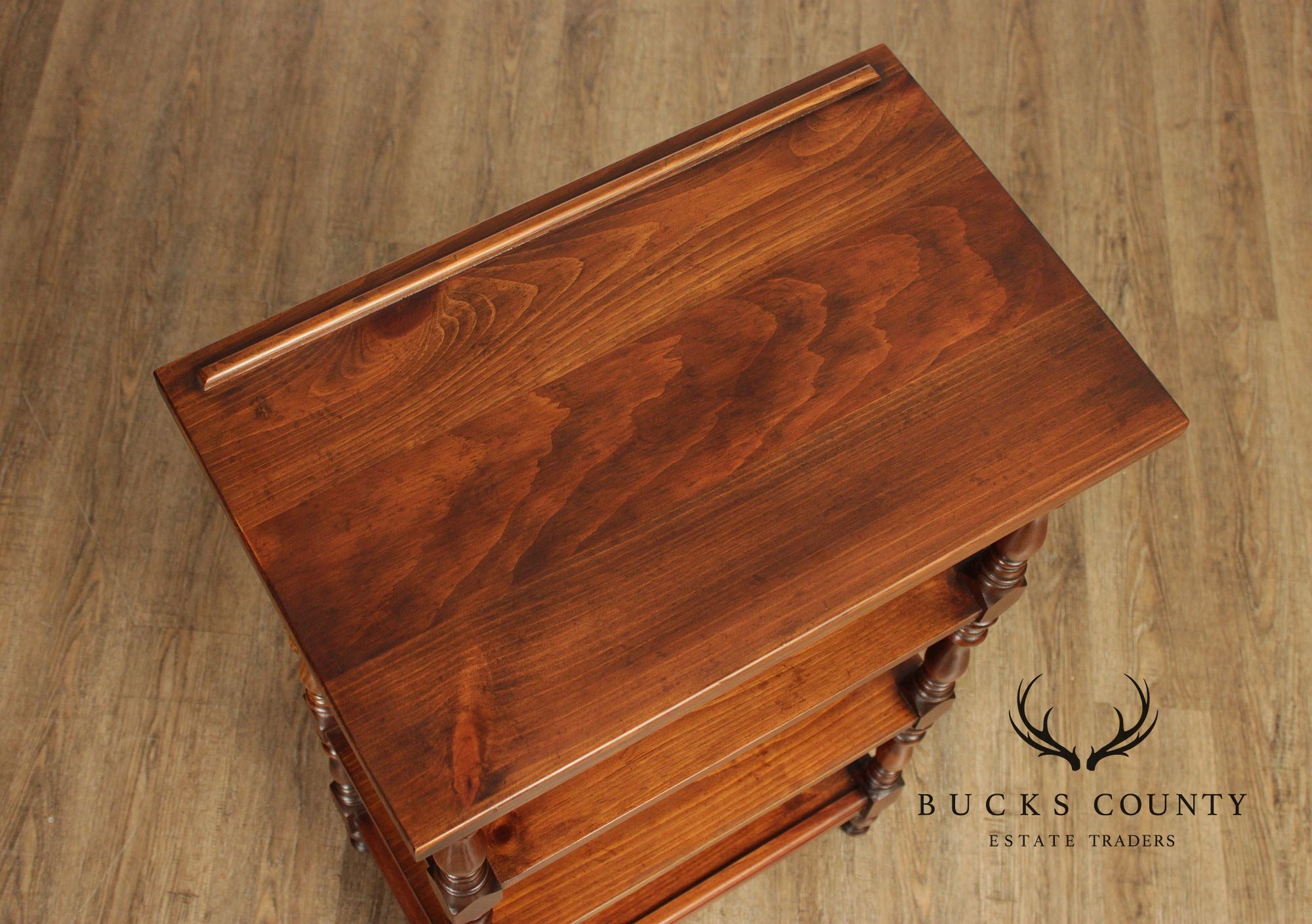 English Traditional Style Pine Bookcase Etagere Lectern