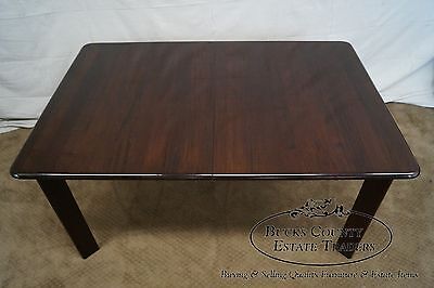 Mid Century Modern Solid Mahogany Danish Dining Table