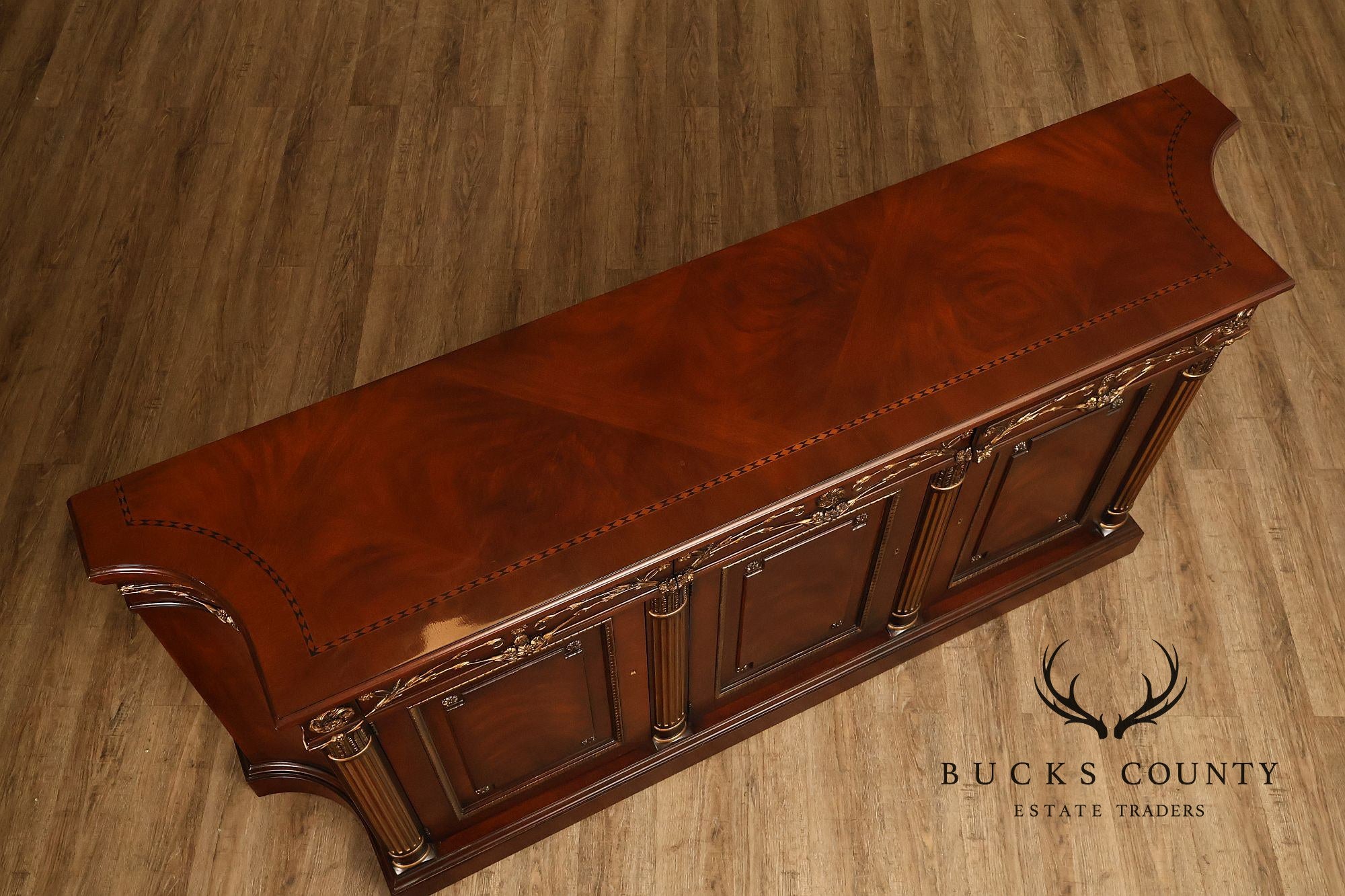 EJ Victor Mahogany Neoclassical Louis XVI Style Sideboard