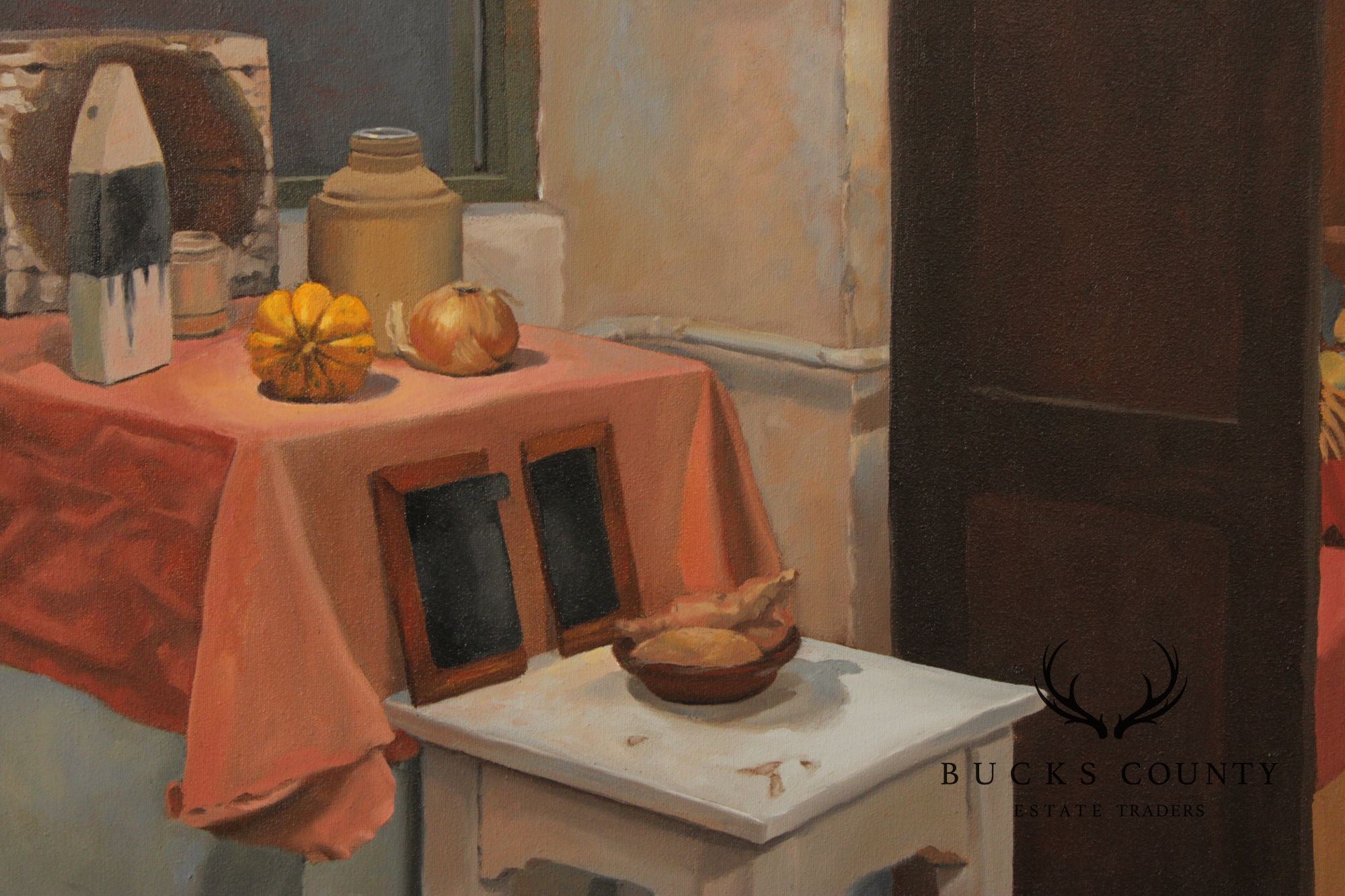 Dante Celia Surrealist Still-Life Oil Painting